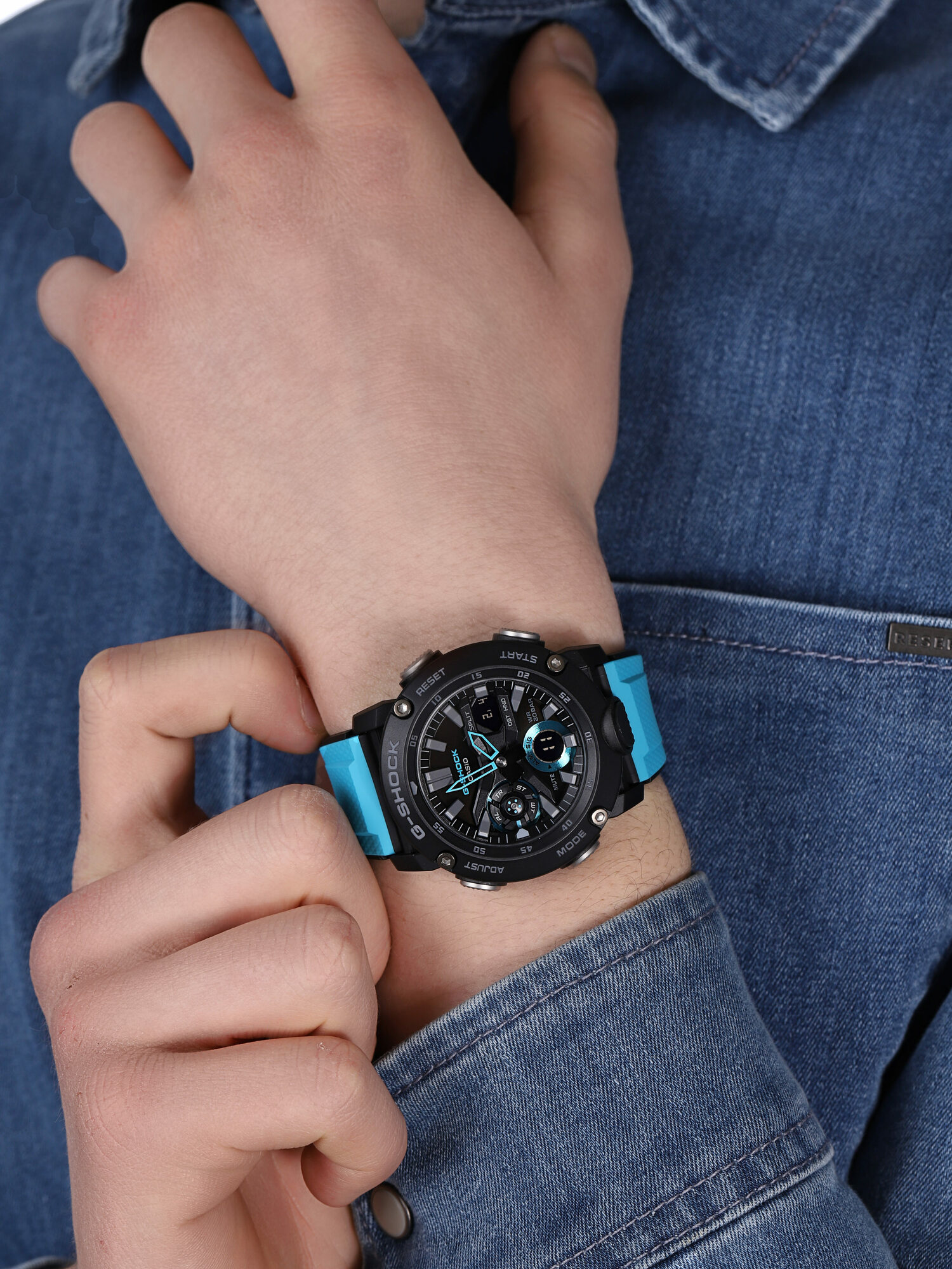 G-Shock GA-2000-1A2ER G-Shock sportowy zegarek czarny - miniatura 3