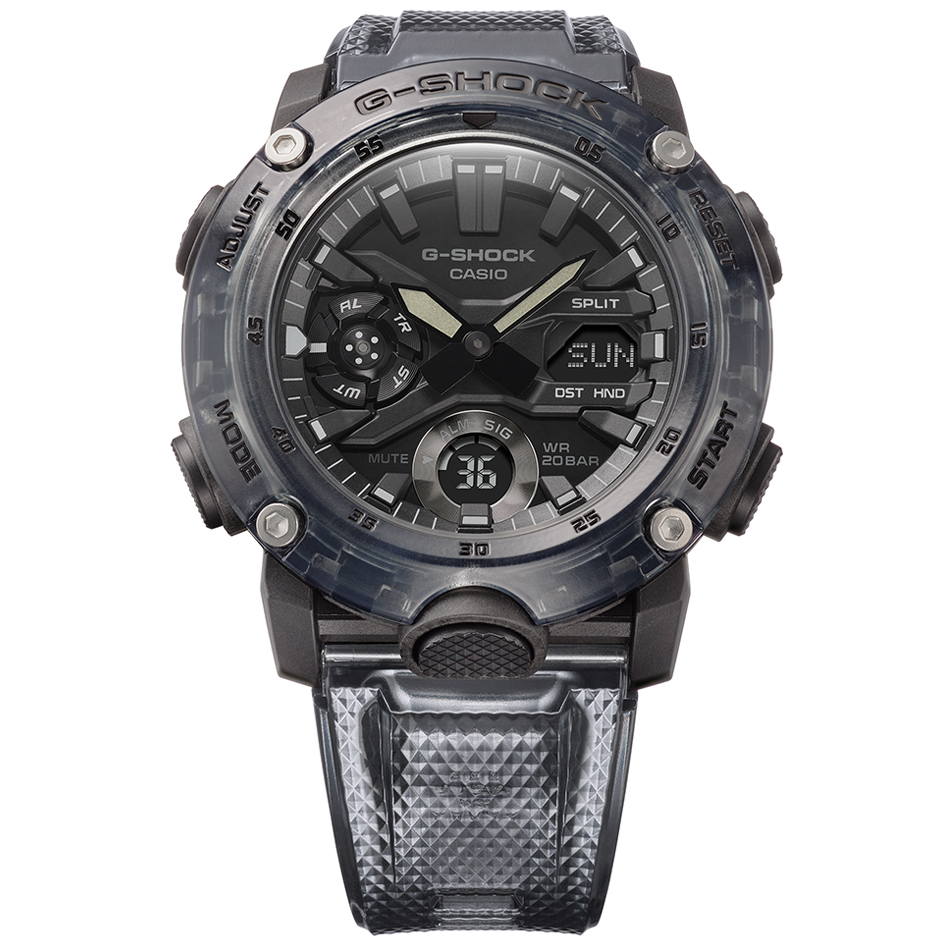 G-Shock GA-2000SKE-8AER zegarek męski sportowy G-Shock pasek