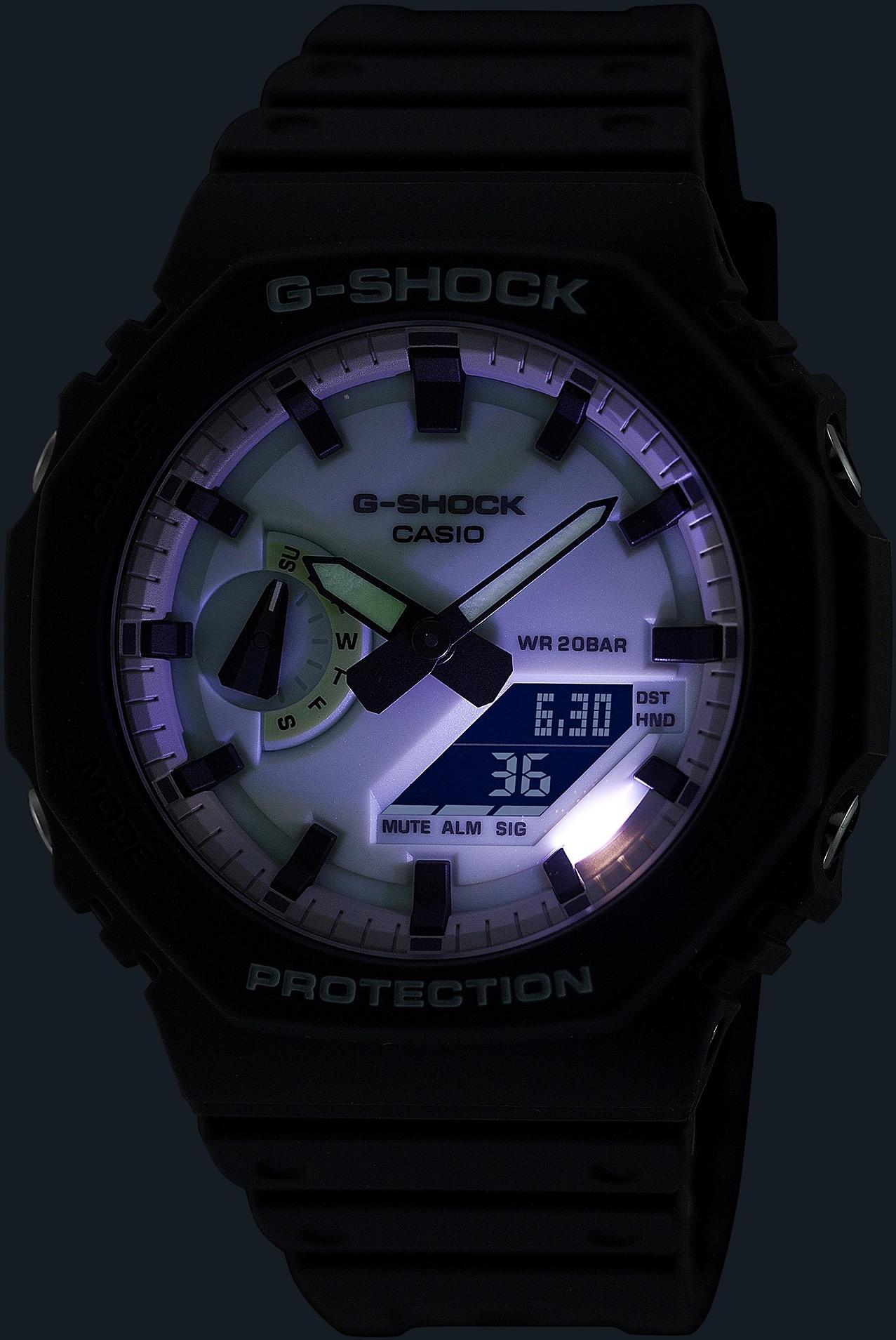 G-SHOCK GA-2100HD-8AER G-SHOCK Original G-SHOCK HIDDEN GLOW zegarek męski sportowy mineralne - miniatura 9