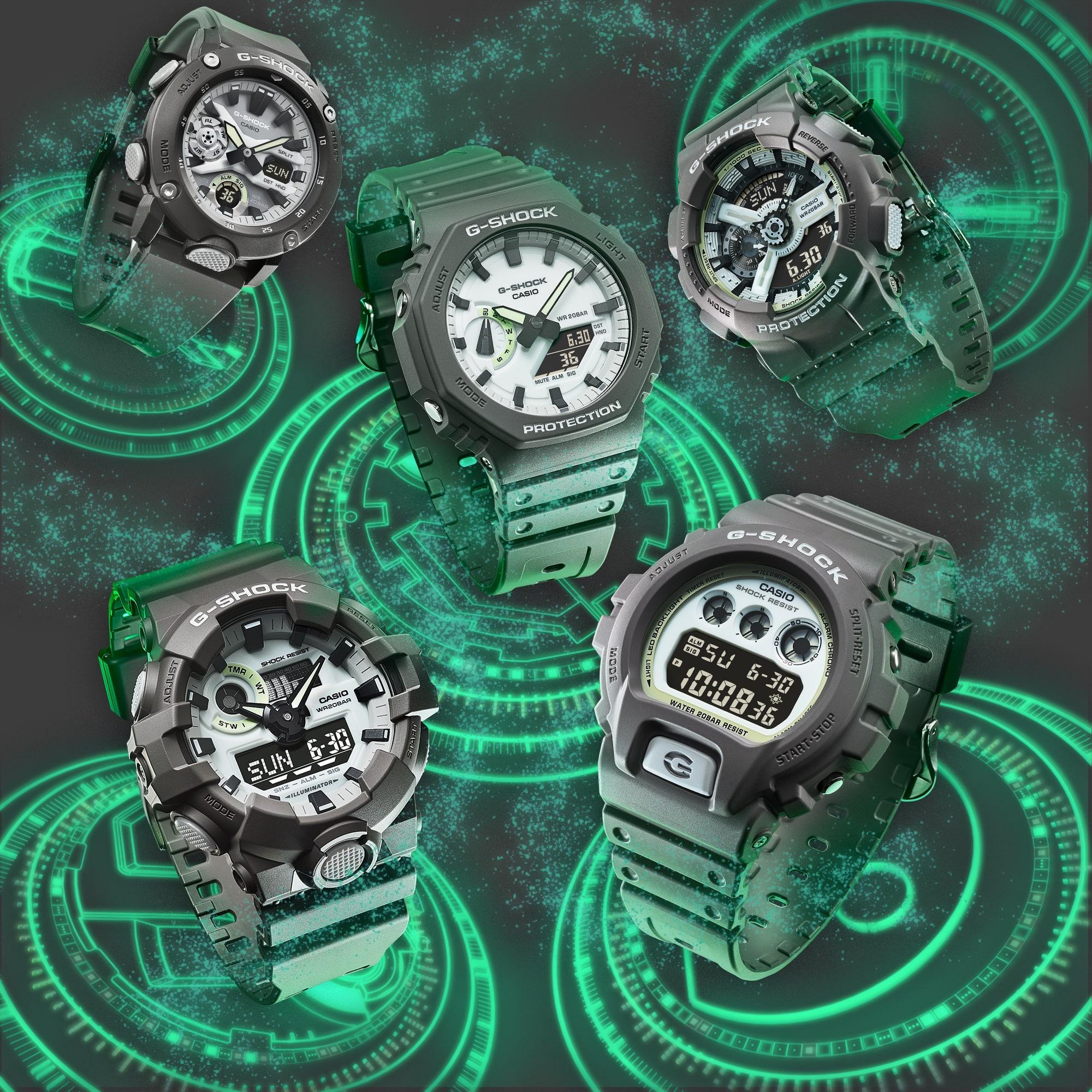 G-SHOCK GA-2100HD-8AER zegarek męski G-SHOCK Original szary - miniatura 12