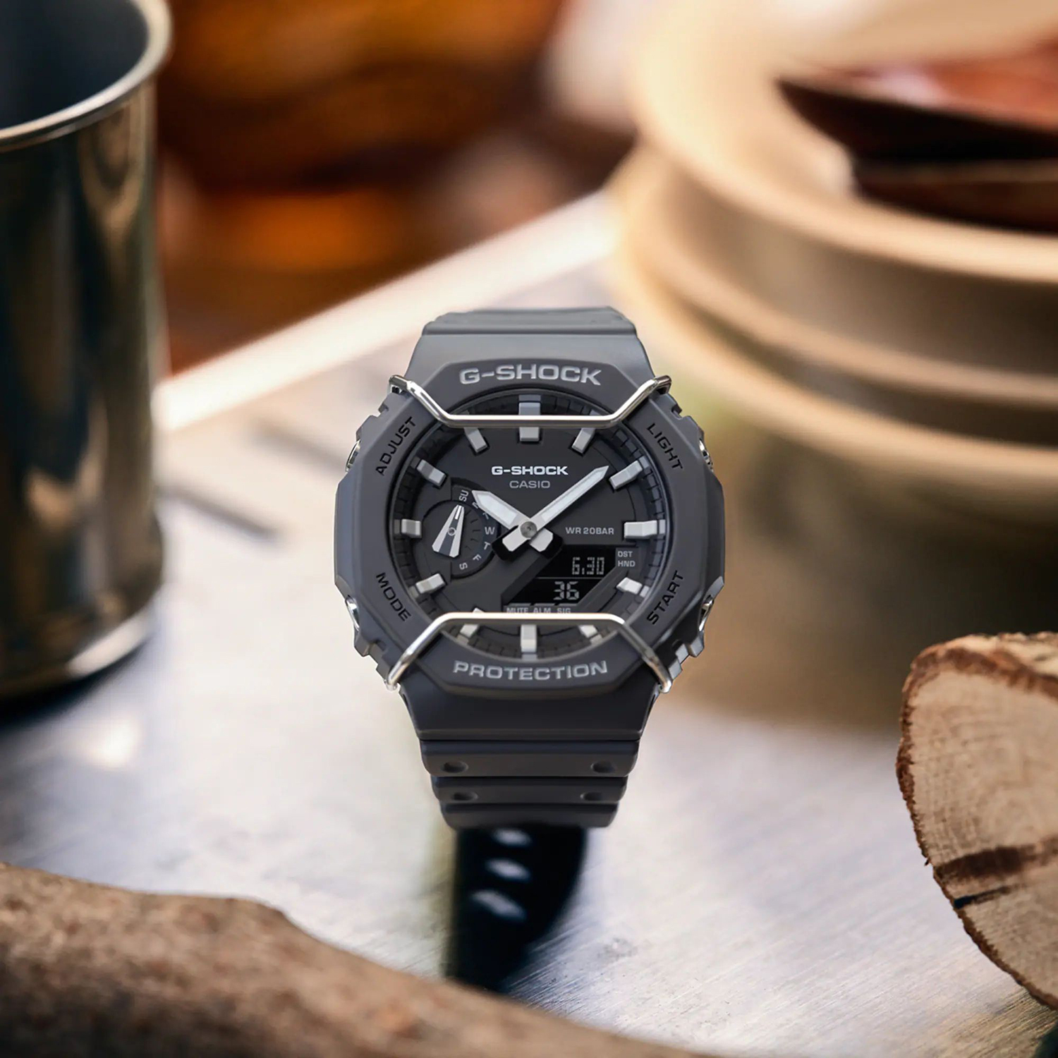 G-SHOCK GA-2100PTS-8AER zegarek czarny sportowy G-SHOCK Original pasek - miniatura 5