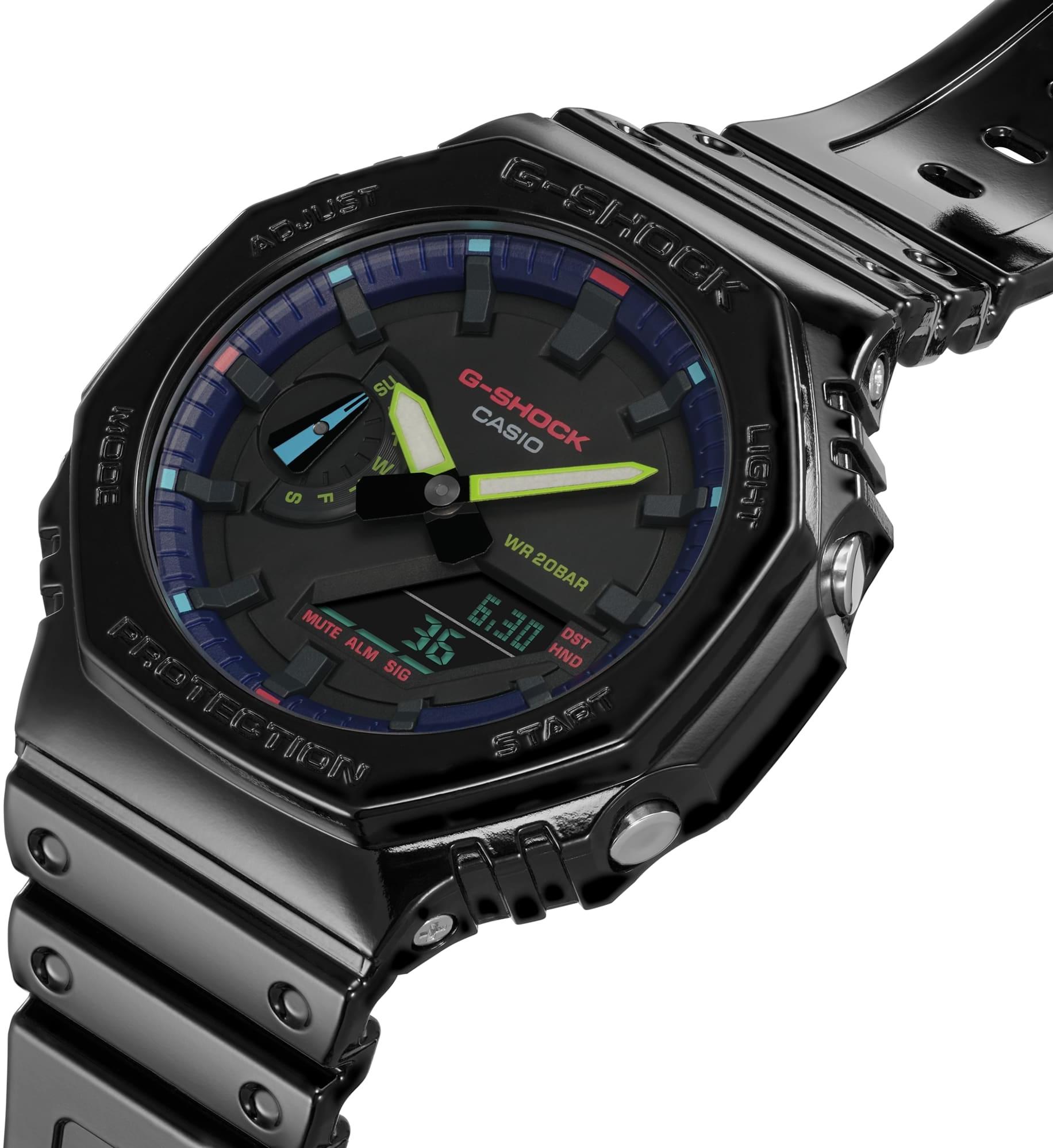 G-SHOCK GA-2100RGB-1AER męski zegarek G-SHOCK Original pasek - miniatura 5