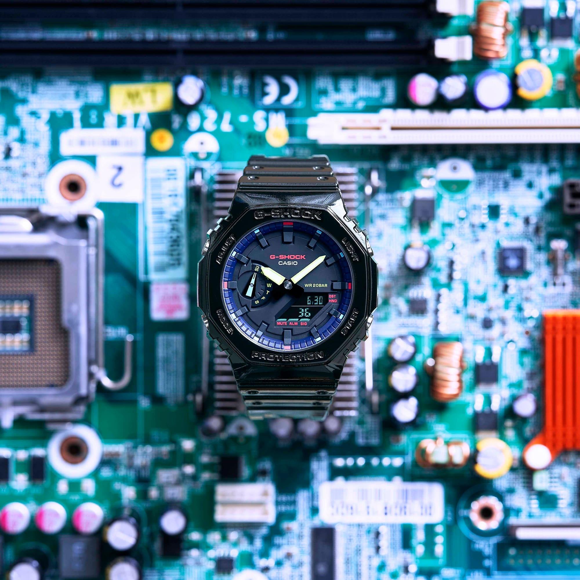 G-SHOCK GA-2100RGB-1AER zegarek męski sportowy G-SHOCK Original pasek - miniatura 10