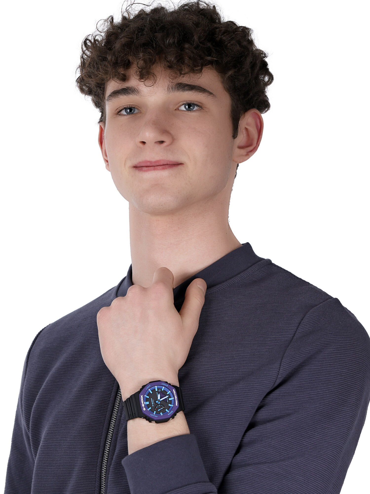 G-Shock GA-2100THS-1AER zegarek czarny sportowy G-Shock pasek