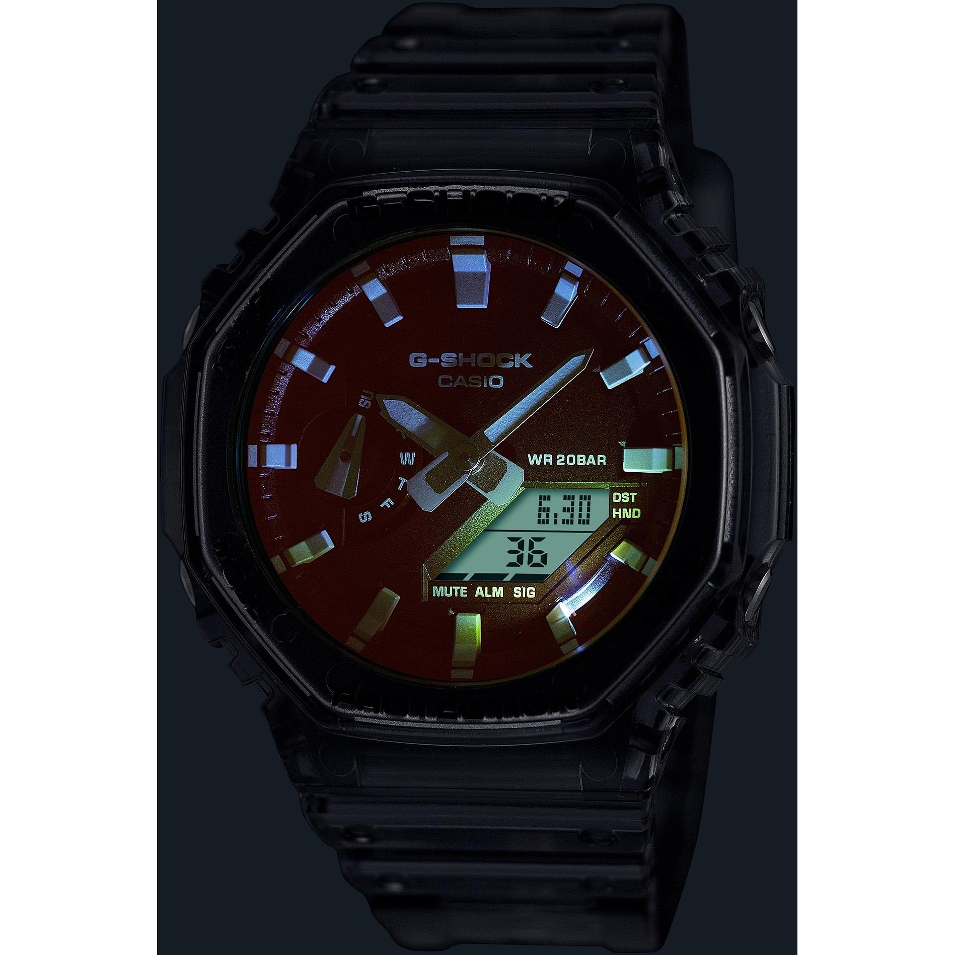 G-SHOCK GA-2100TLS-8AER G-SHOCK Original sportowy zegarek czarny - miniatura 5