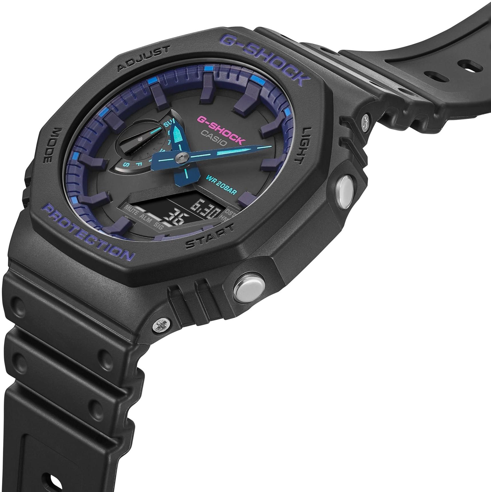 G-SHOCK GA-2100VB-1AER męski zegarek G-SHOCK Original pasek - miniatura 4
