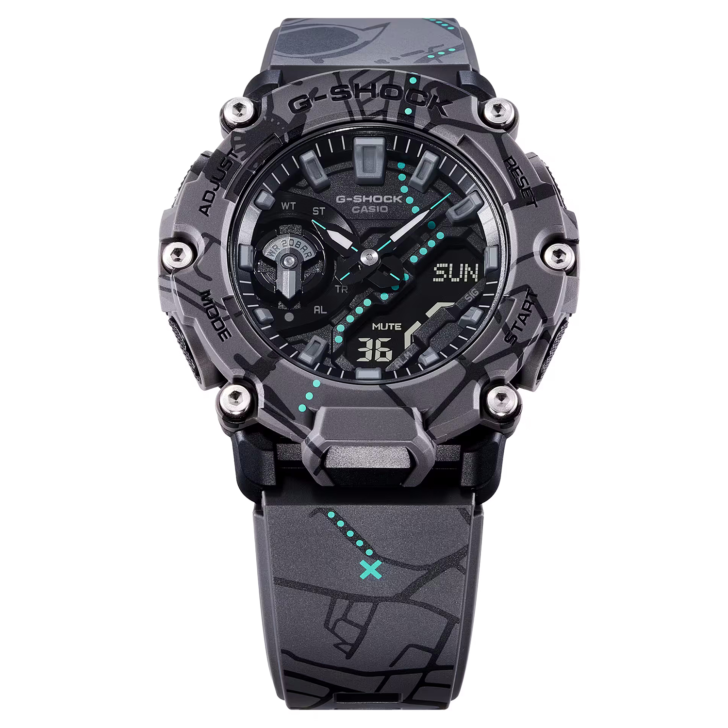 G-SHOCK GA-2200SBY-8AER G-SHOCK CARBON CORE GUARD SHIBUYA zegarek sportowy G-SHOCK Original - miniatura 2