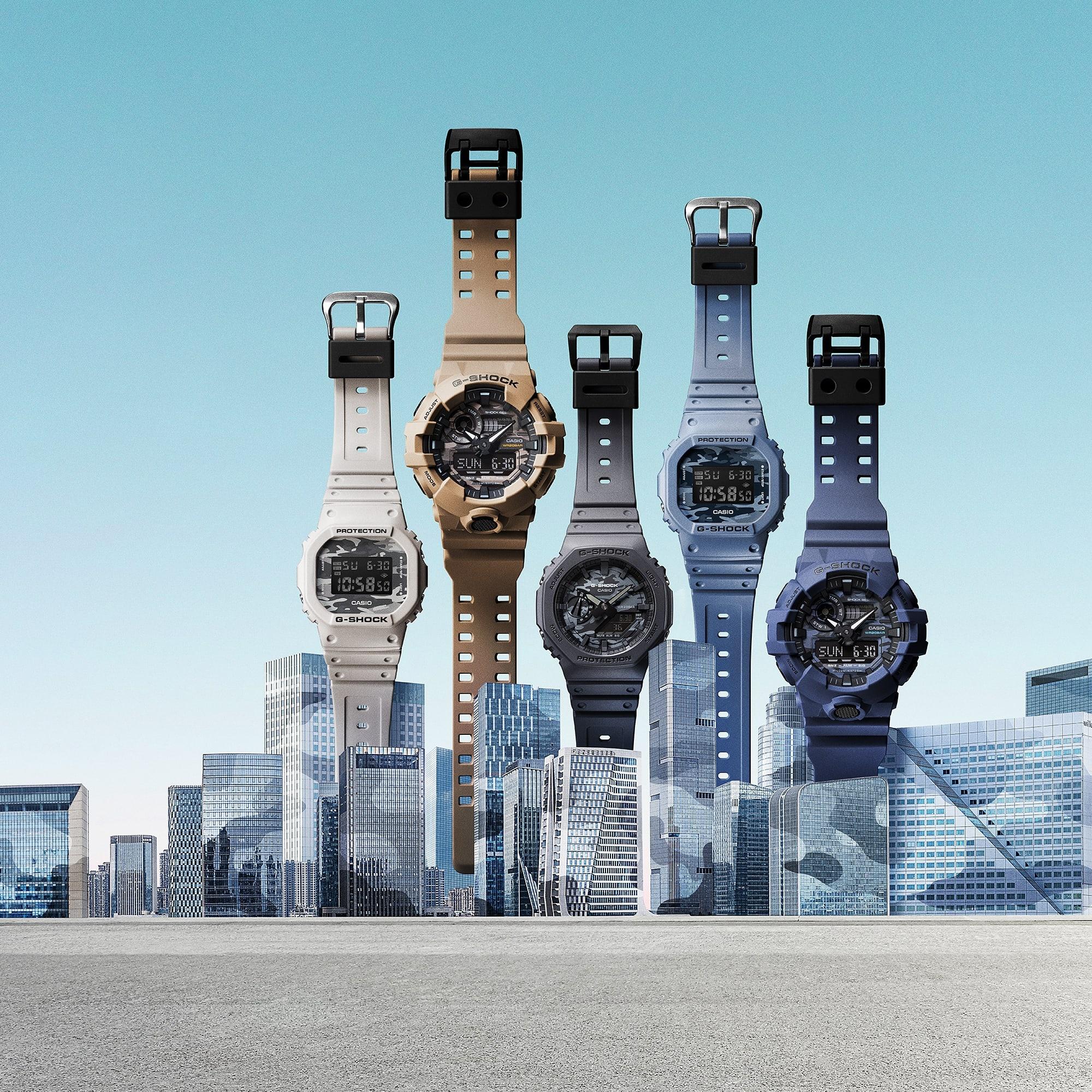 G-SHOCK GA-700CA-5AER męski zegarek G-SHOCK pasek