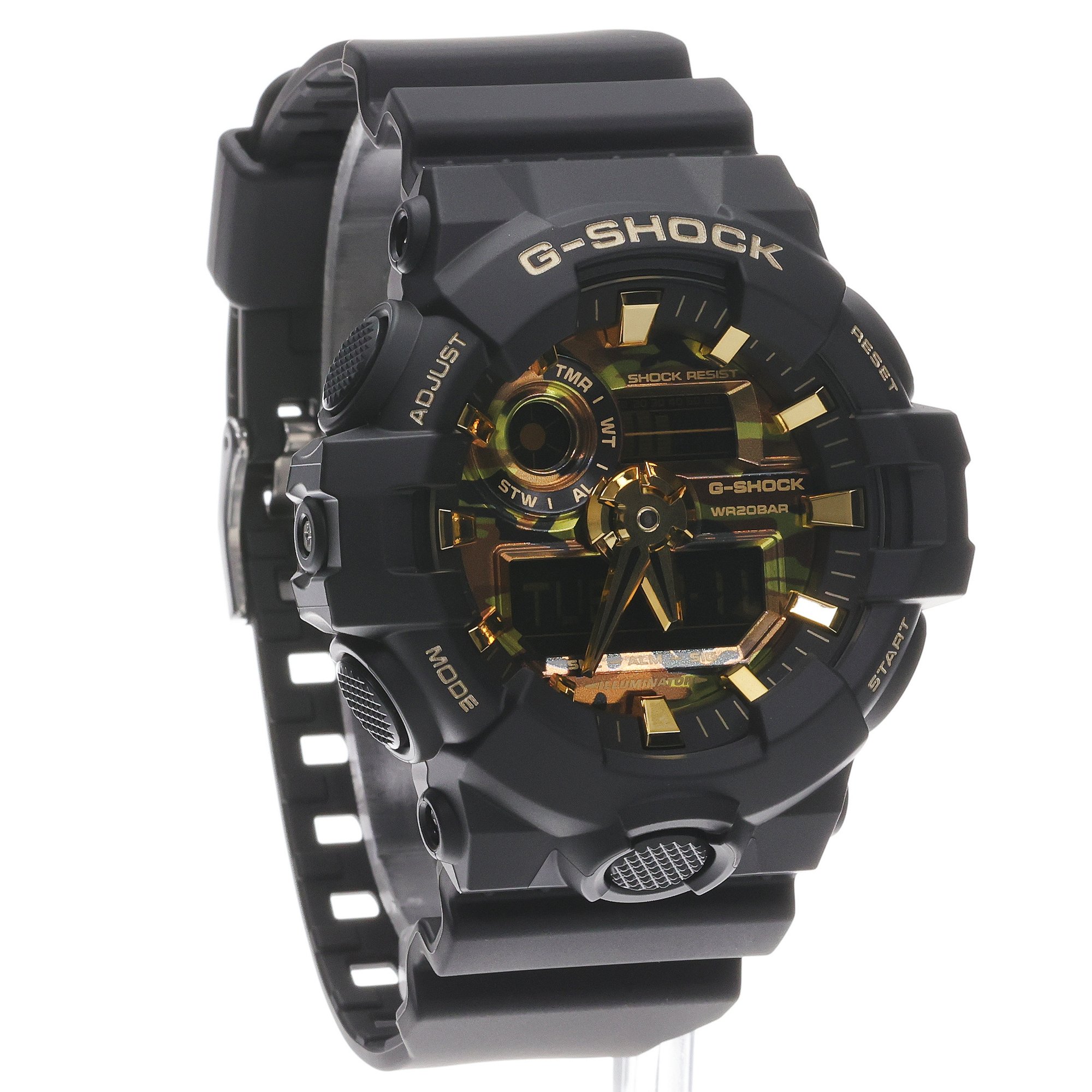 G-SHOCK GA-700CF-1AER G-SHOCK G-Shock Bold Camo Series - Camo And Gold zegarek męski sportowy mineralne - miniatura 3
