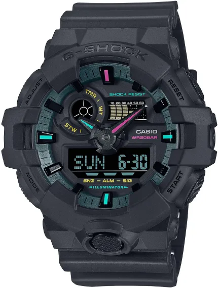 G-SHOCK GA-700MF-1AER G-SHOCK Original G-SHOCK MULTI-FLUORESCENT ACCENTS - zdjęcie 1