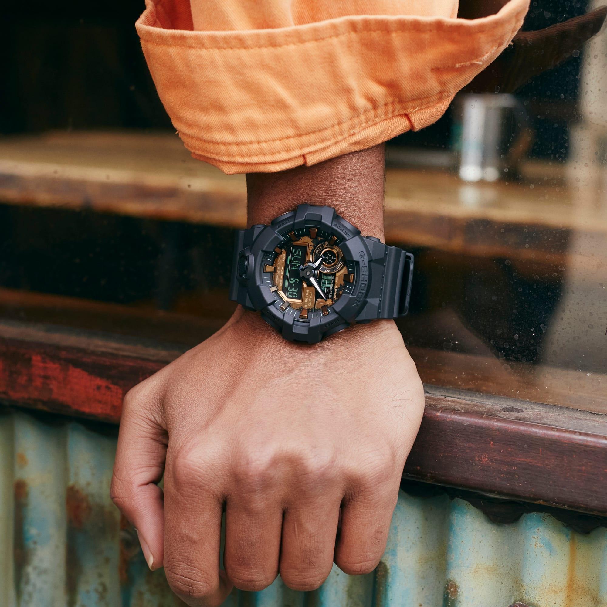 G-SHOCK GA-700RC-1AER G-SHOCK BLACK RUST zegarek sportowy G-SHOCK Original - miniatura 3