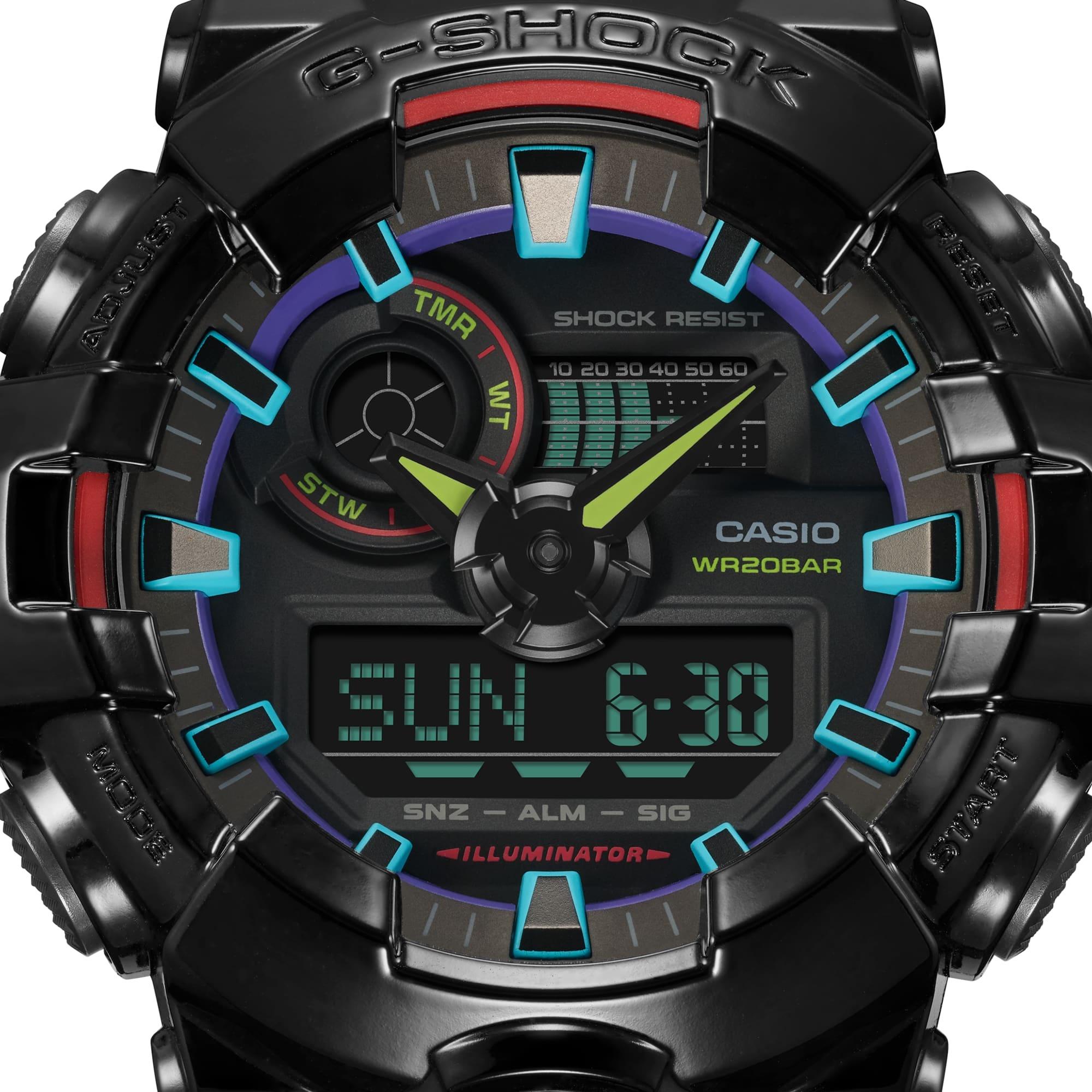 G-SHOCK GA-700RGB-1AER zegarek męski G-SHOCK Original - miniatura 3