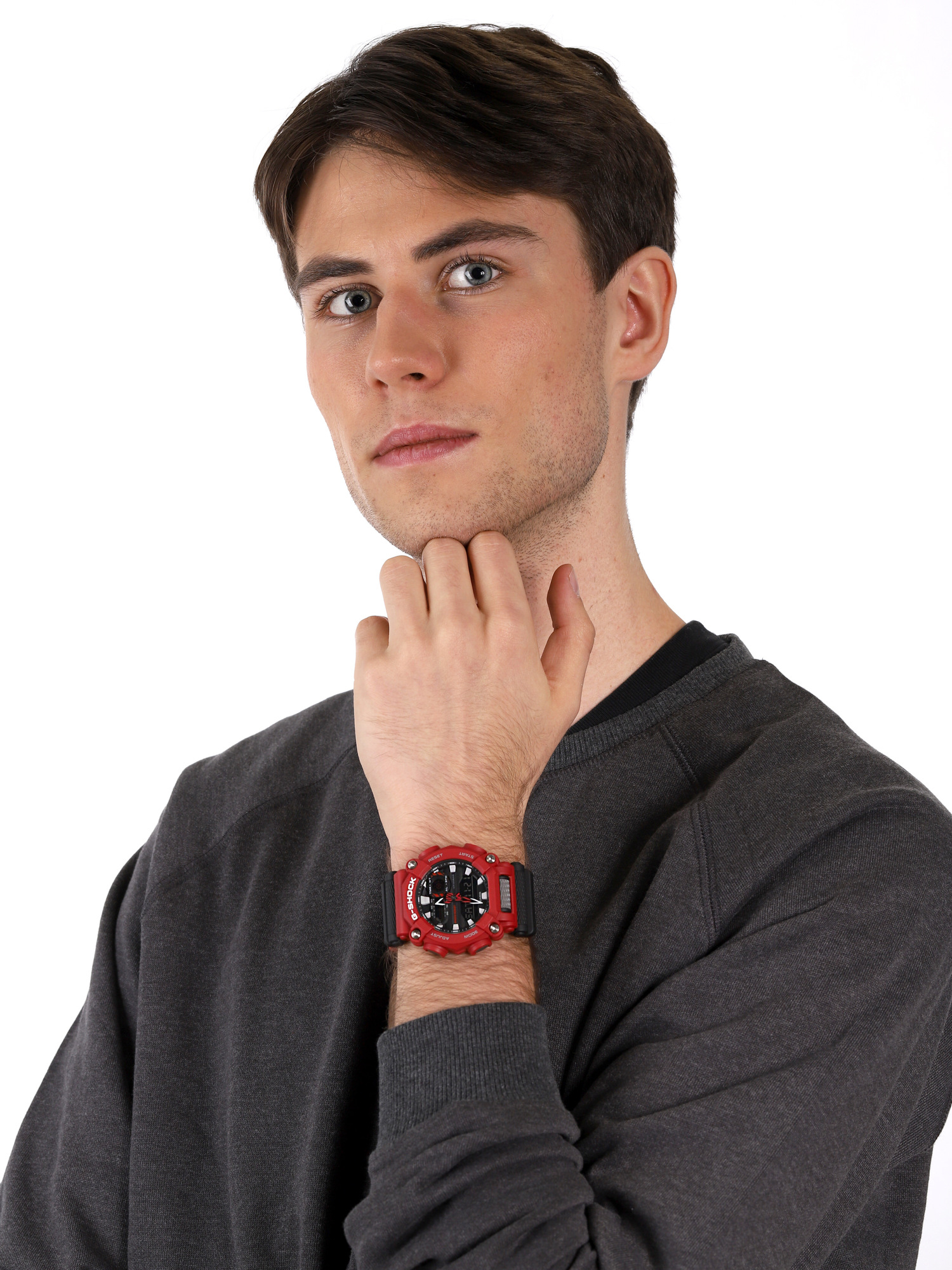 G-Shock GA-900-4AER zegarek czerwony sportowy G-SHOCK Original pasek - miniatura 2