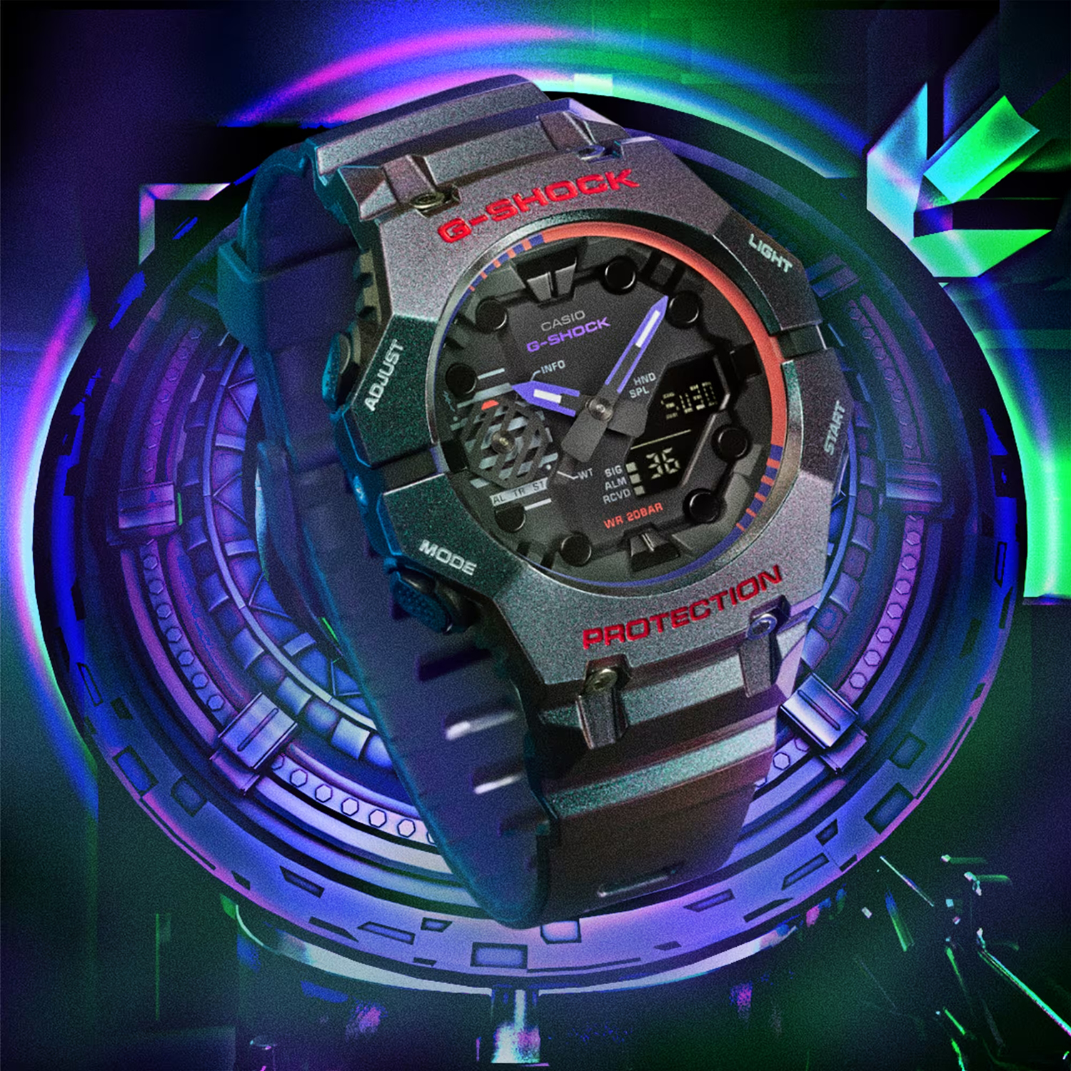 G-SHOCK GA-B001AH-6AER Aim High zegarek sportowy G-SHOCK - miniatura 4