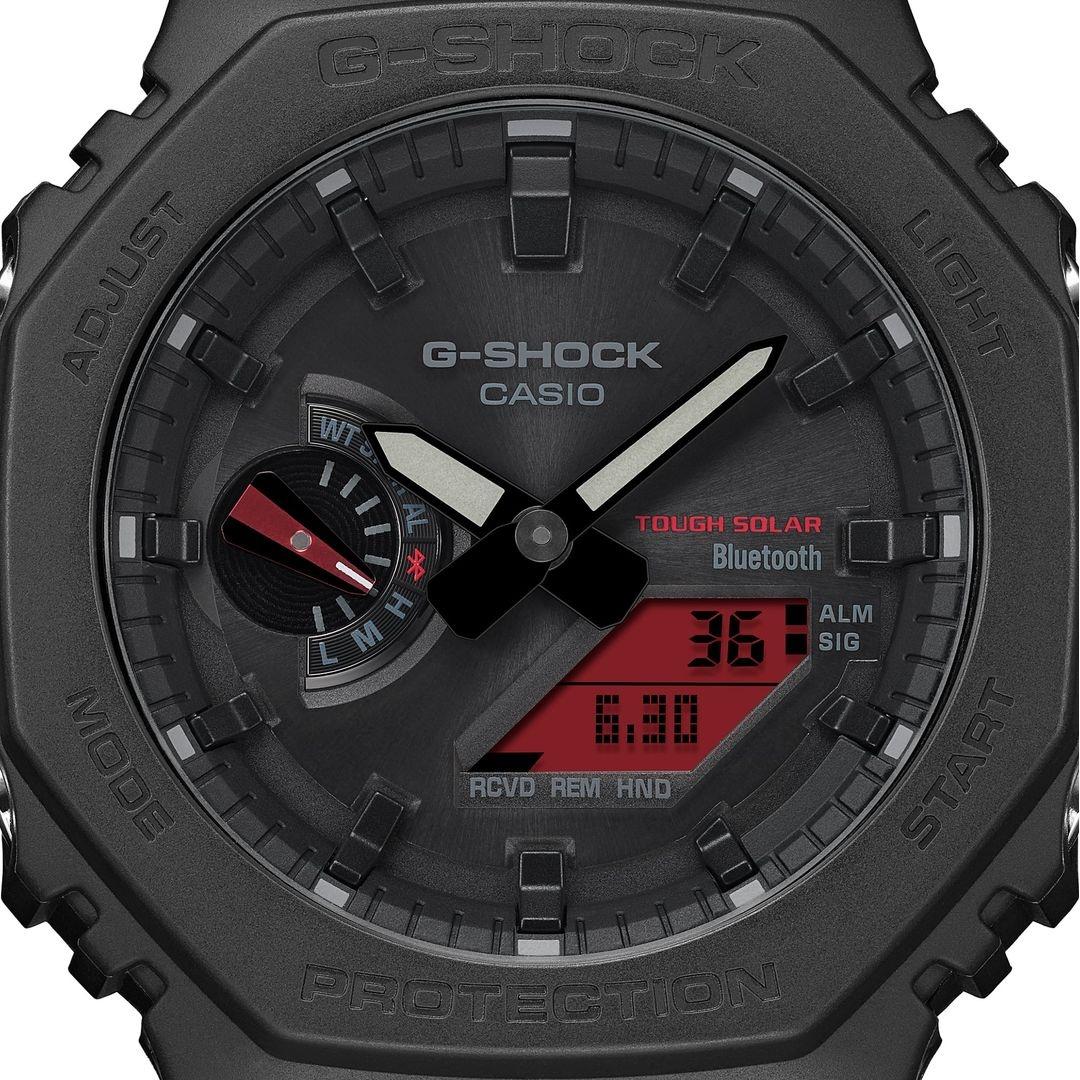 G-SHOCK GA-B2100BBR-1AER zegarek czarny sportowy G-SHOCK Original z czarną tarczą analogowo-cyfrową