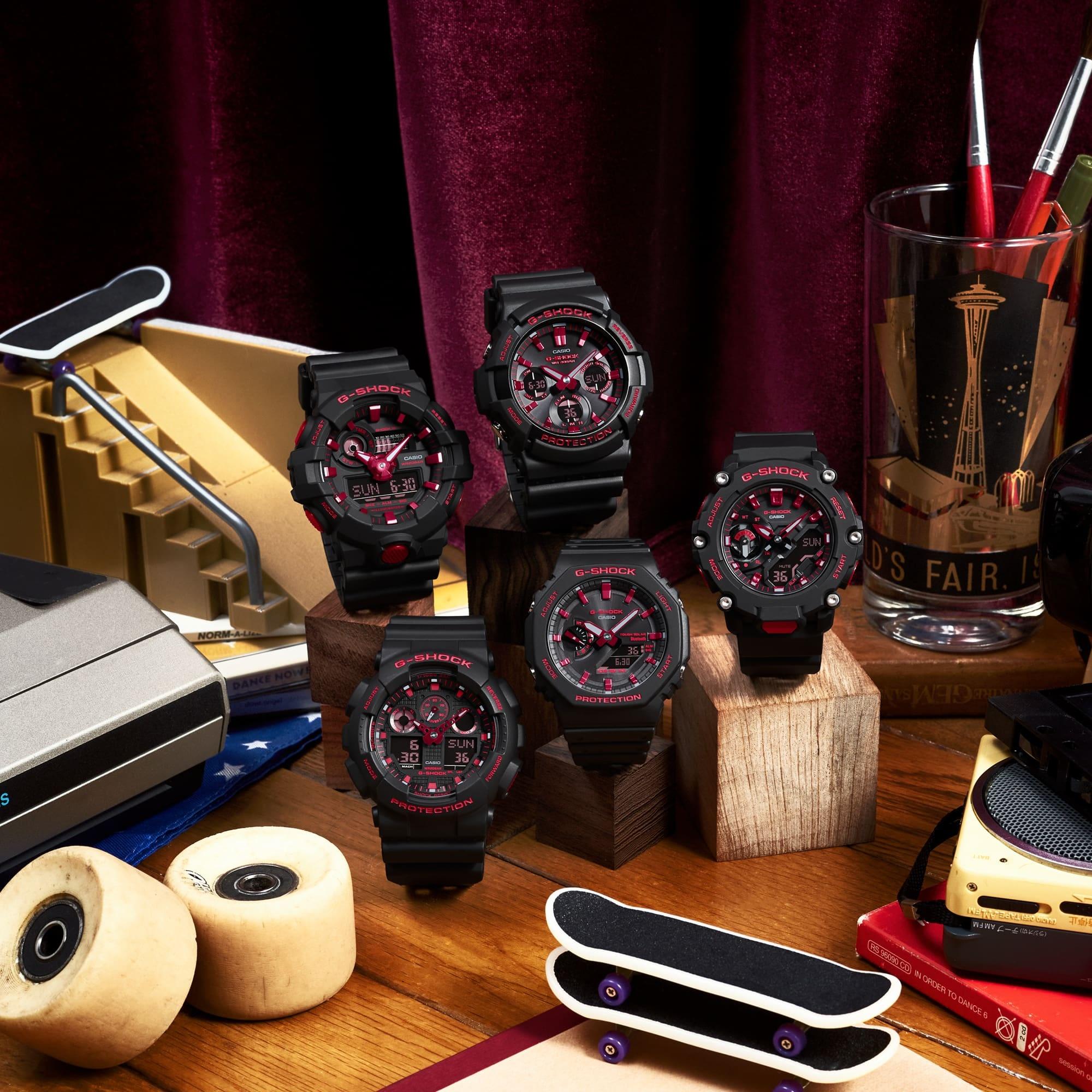 G-SHOCK GA-B2100BNR-1AER G-SHOCK Original G-Shock Red Spirit Series zegarek męski sportowy mineralne