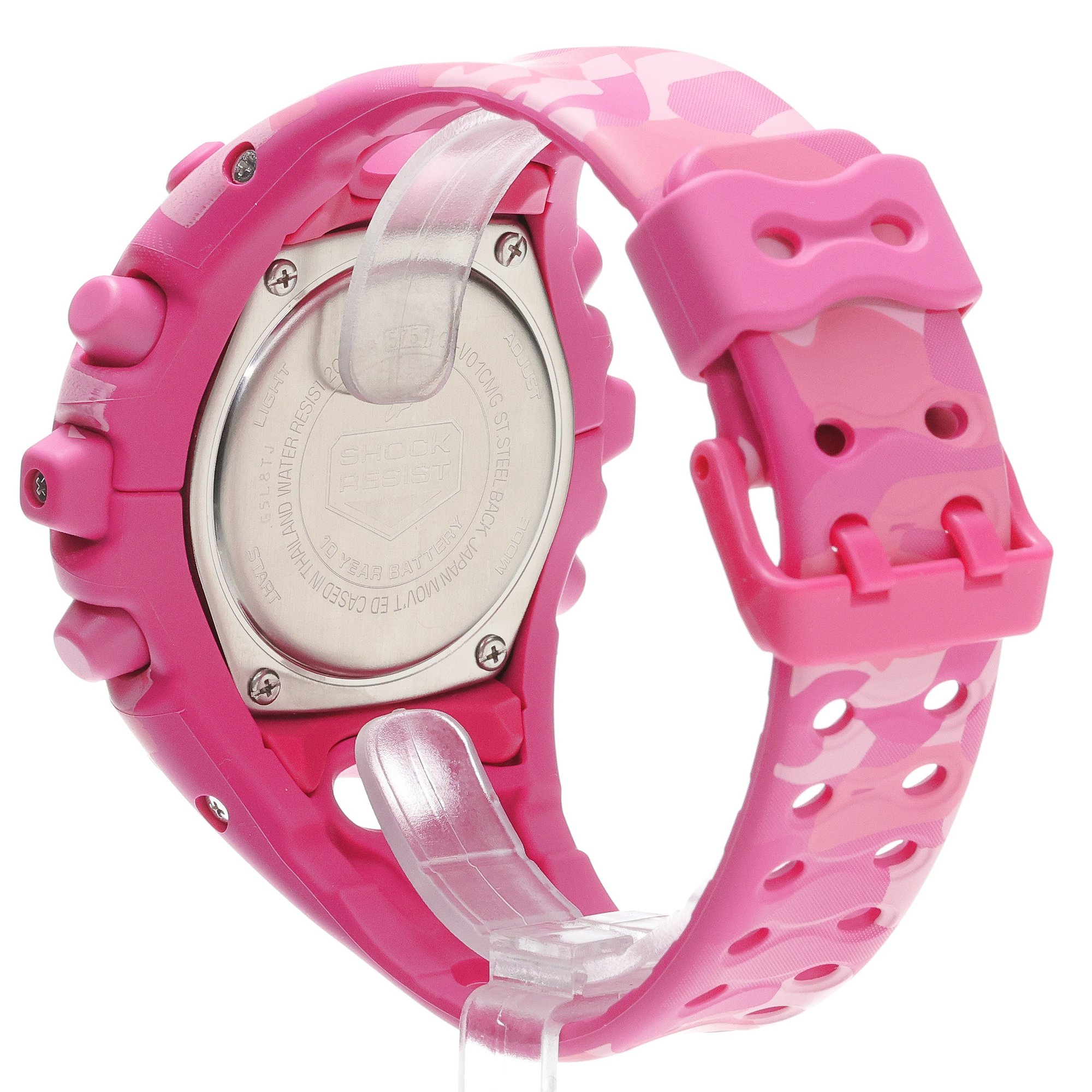 G-SHOCK GA-V01CMG-4AER G-Shock Bold Camo Series - Color Camo G-SHOCK sportowy zegarek różowy - miniatura 4