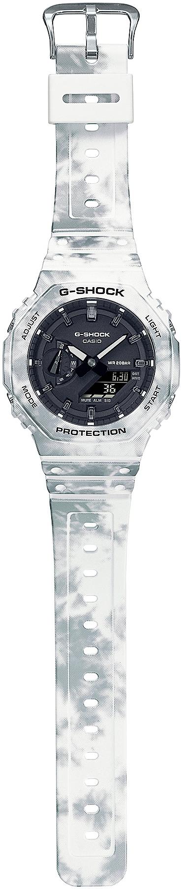 G-SHOCK GAE-2100GC-7AER zegarek szary sportowy G-SHOCK Original pasek