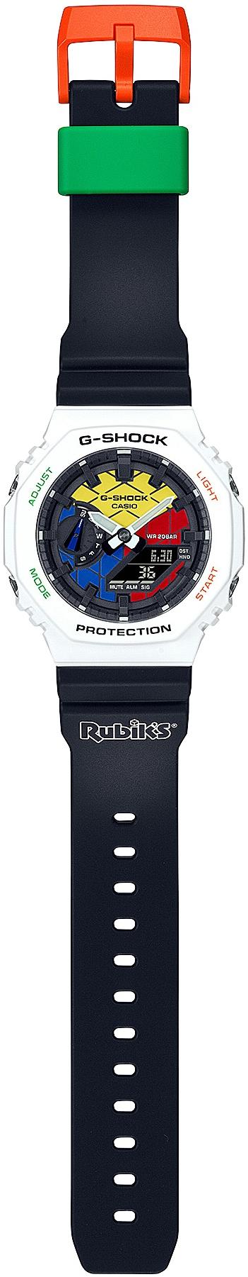 G-SHOCK GAE-2100RC-1AER G-SHOCK Original Octagon G-SHOCK X RUBIKS Edition CasiOak Carbon Core Guard pasek