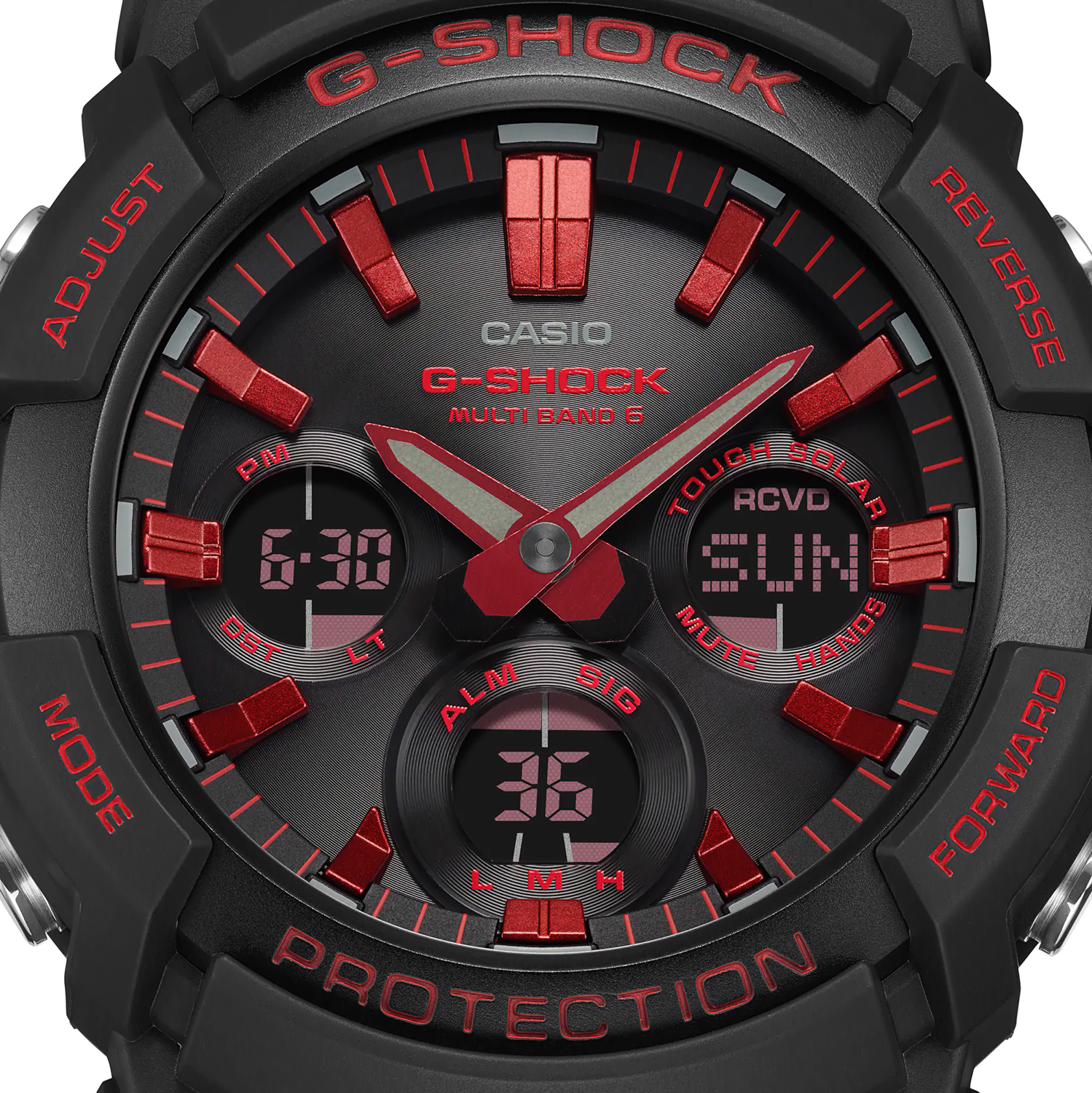 G-SHOCK GAW-100BNR-1AER G-SHOCK Original sportowy zegarek czarny - miniatura 8