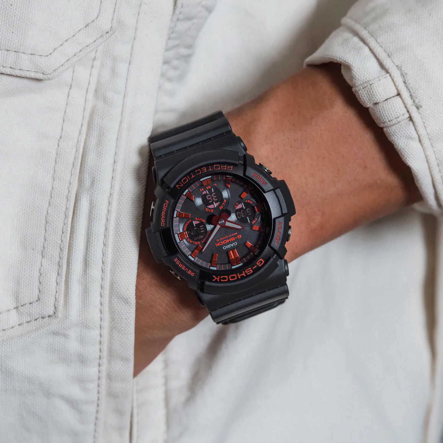 G-SHOCK GAW-100BNR-1AER męski zegarek G-SHOCK Original pasek - miniatura 9