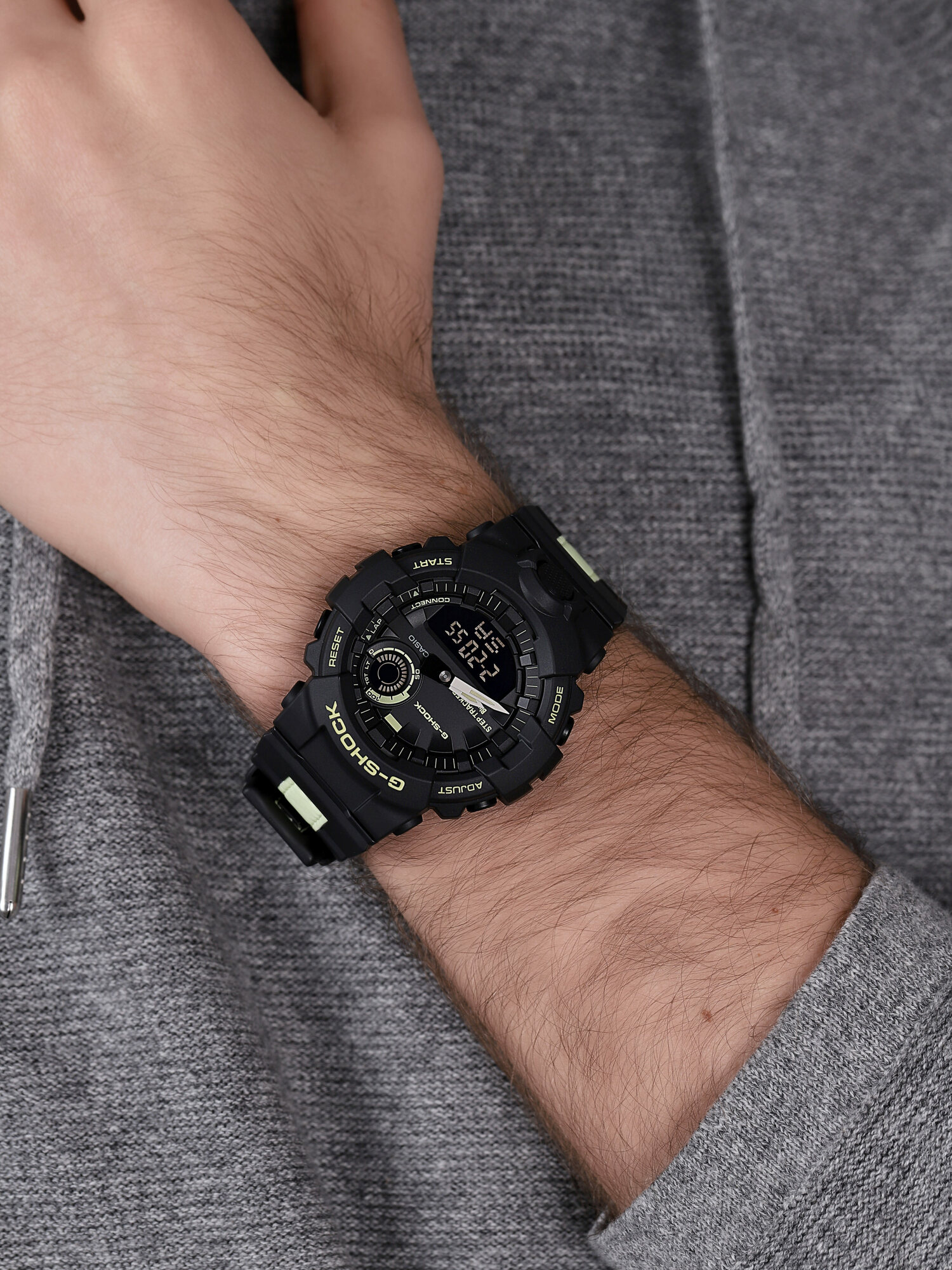 G-Shock GBA-800LU-1A1ER zegarek czarny sportowy G-SHOCK Original pasek
