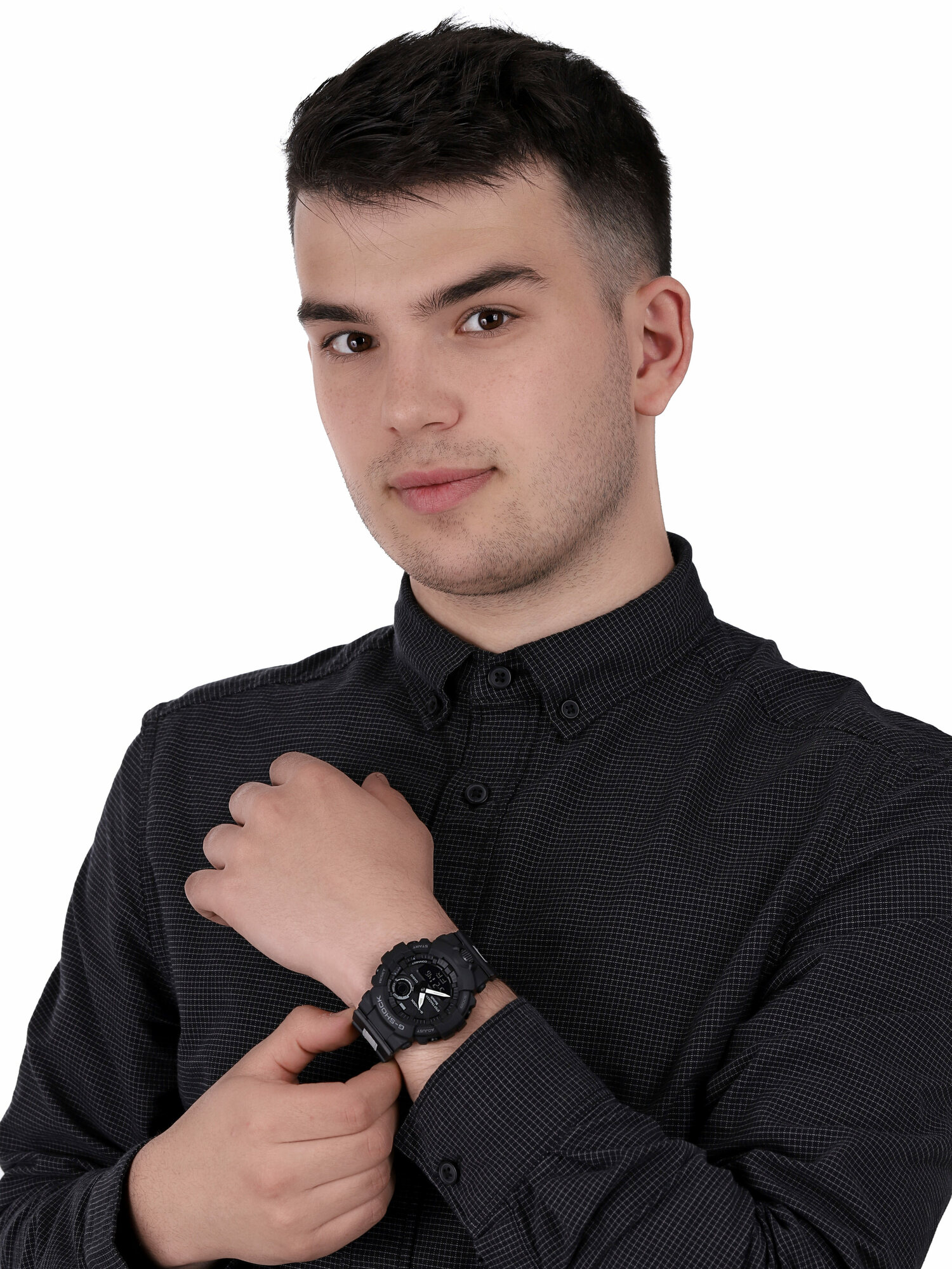 G-SHOCK GBA-800LU-1AER zegarek czarny sportowy G-SHOCK G-SQUAD pasek