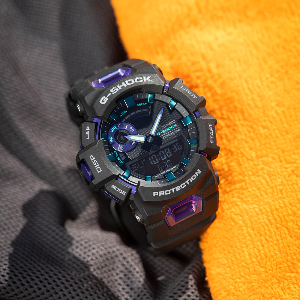 G-SHOCK GBA-900-1A6ER zegarek czarny sportowy Casio pasek