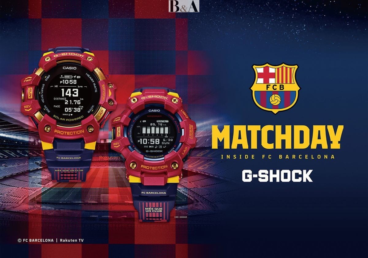 G-SHOCK GBD-100BAR-4ER G-SHOCK G-SQUAD G-SQUAD Matchday Inside FC Barcelona pasek