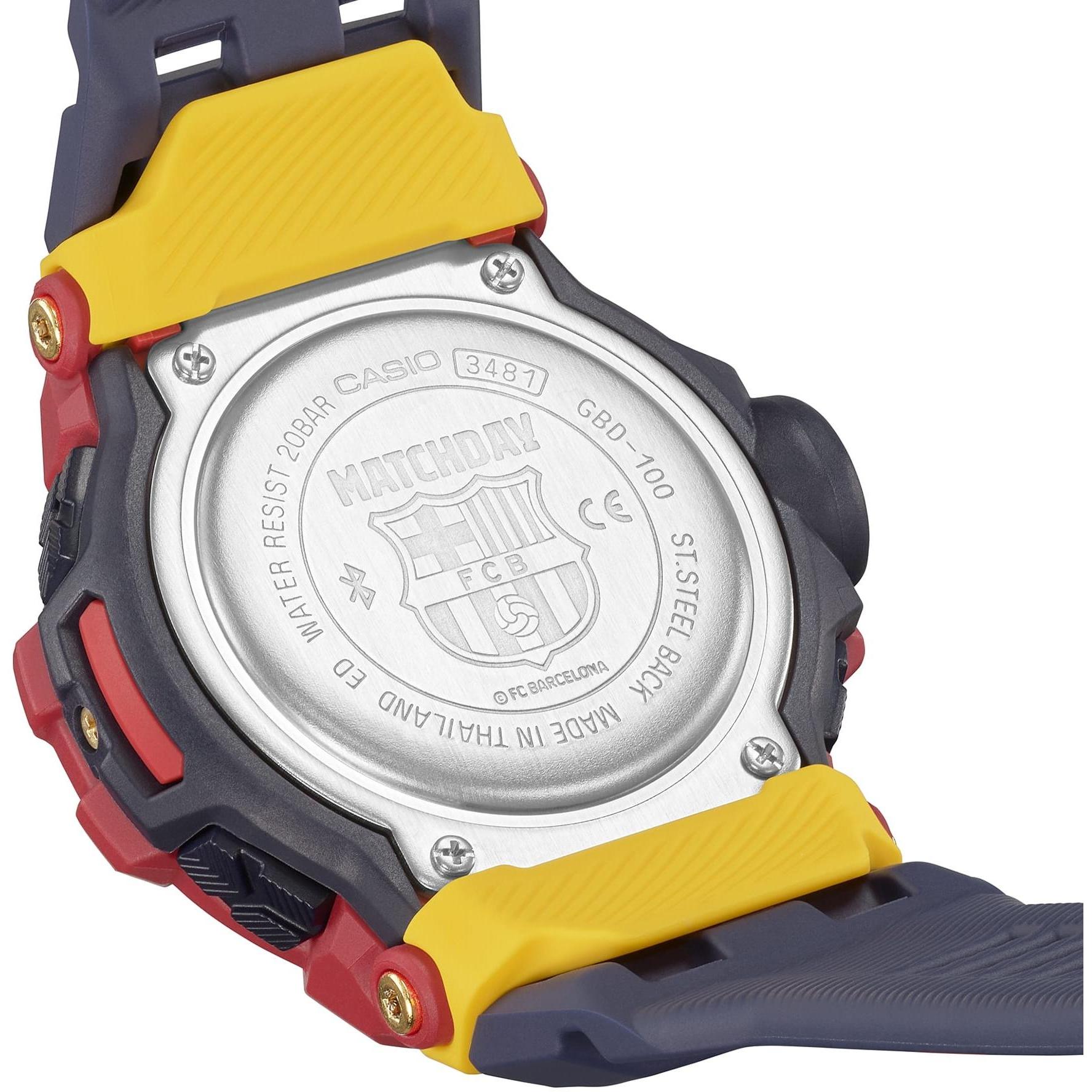 G-SHOCK GBD-100BAR-4ER G-SHOCK G-SQUAD zegarek męski sportowy mineralne
