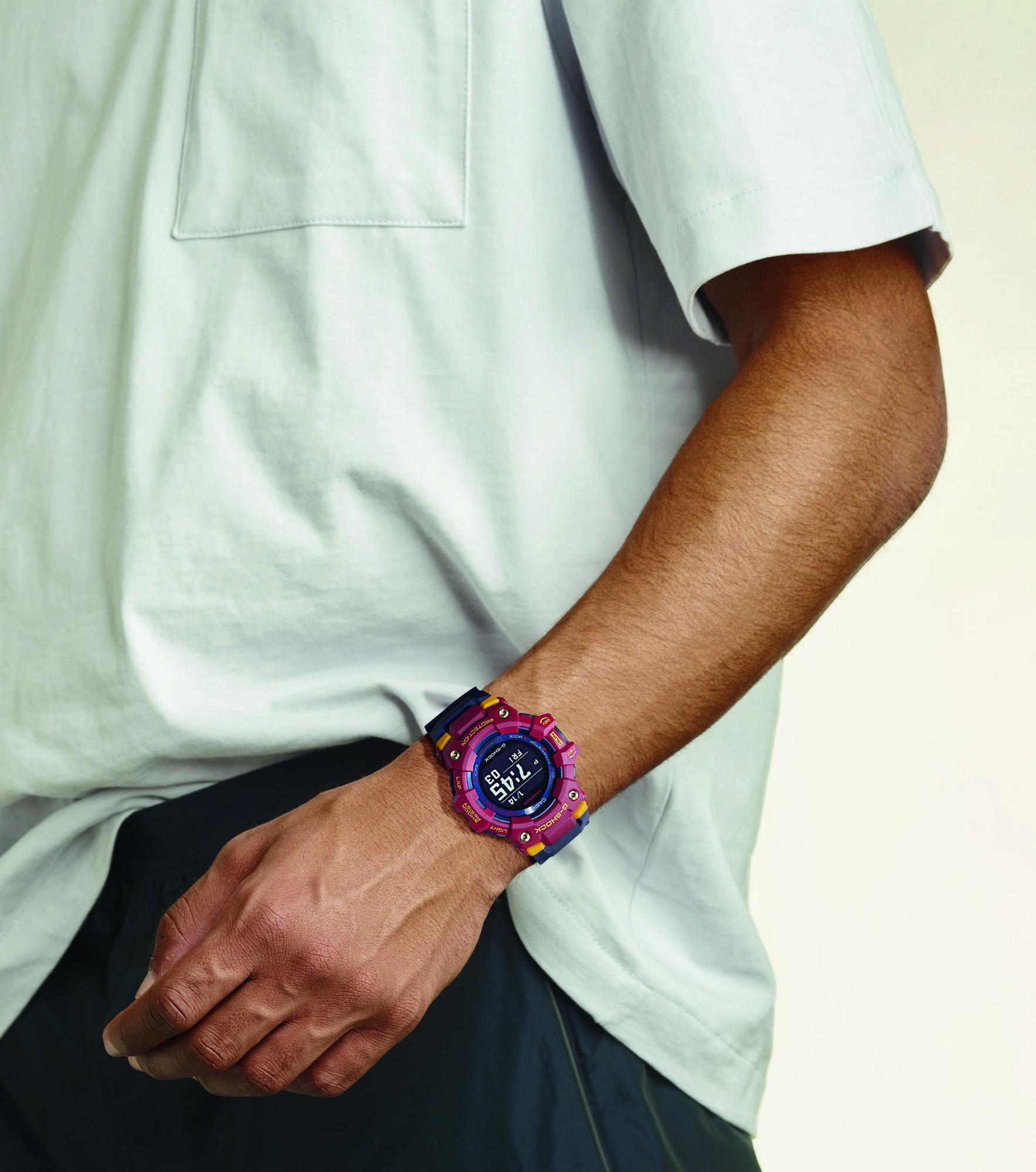 G-SHOCK GBD-100BAR-4ER zegarek męski sportowy G-SHOCK G-SQUAD pasek