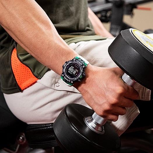 G-SHOCK GBD-100SM-1A7ER G-SQUAD Bluetooth G-SHOCK G-SQUAD sportowy zegarek czarny