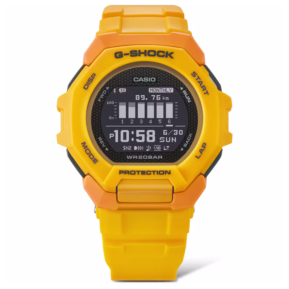 G-SHOCK GBD-300-9ER G-SQUAD BLUETOOTH SYNC STEP TRACKER zegarek sportowy G-SHOCK G-SQUAD