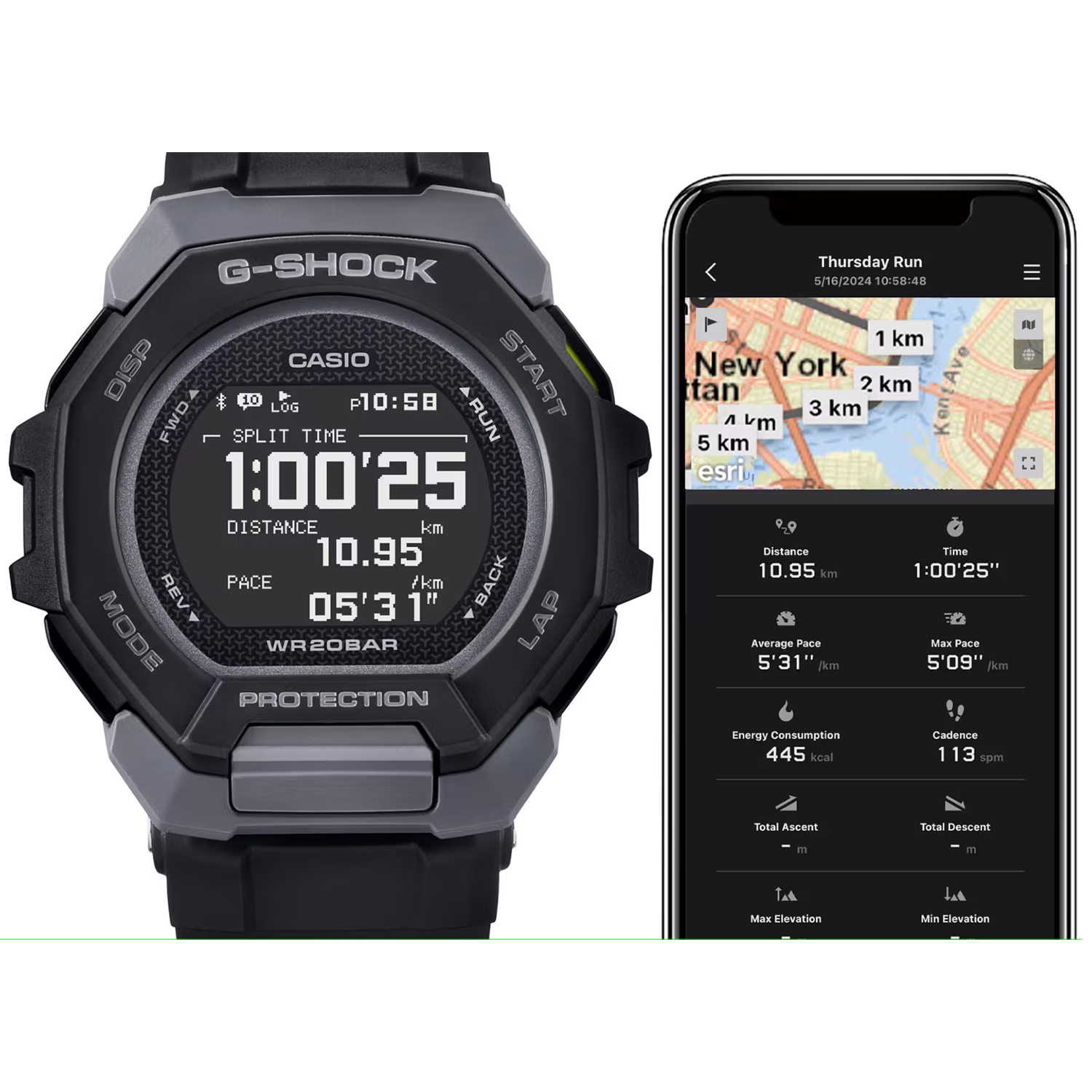 G-SHOCK GBD-300-9ER zegarek męski G-SHOCK G-SQUAD żółty