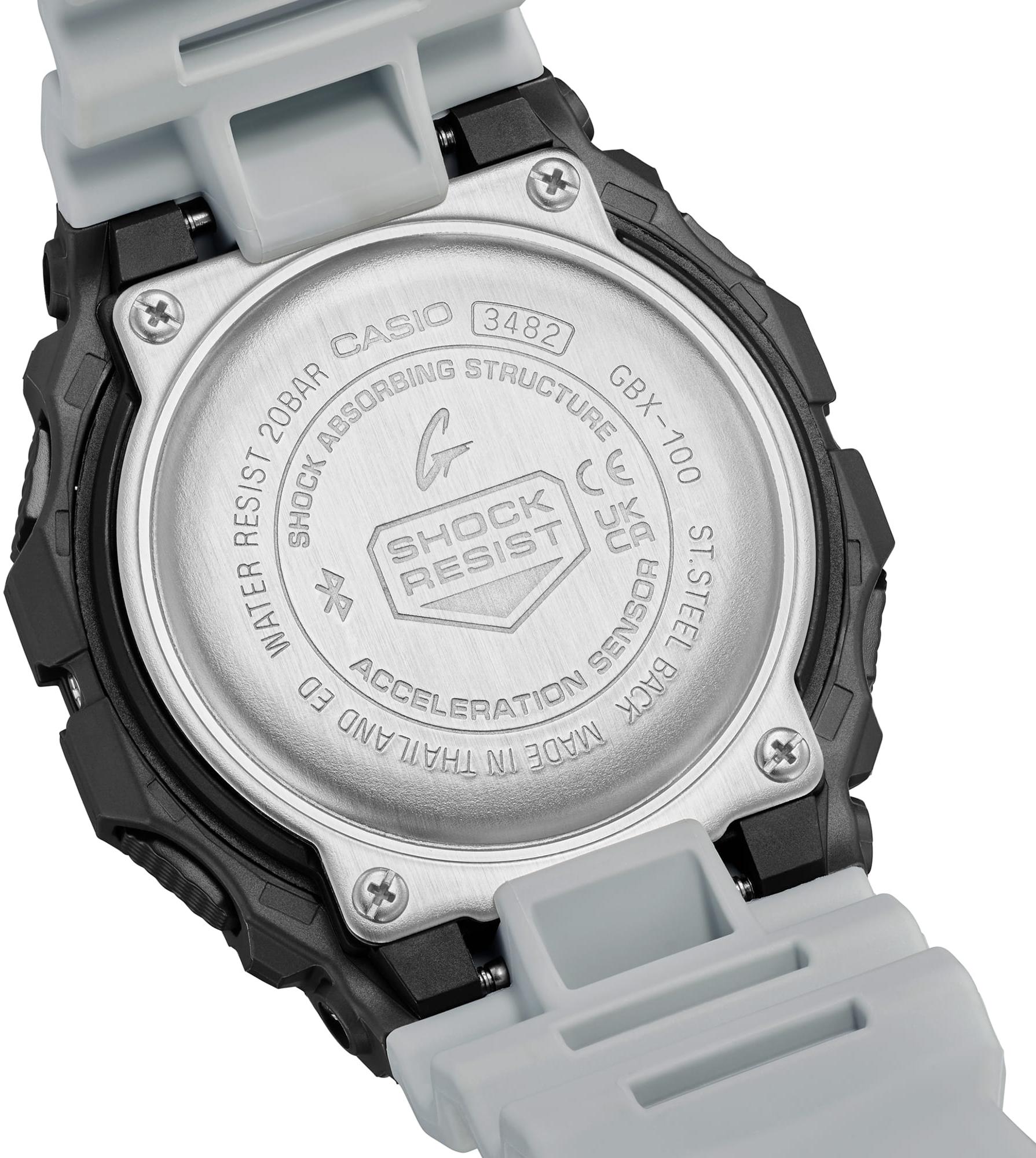 G-SHOCK GBX-100TT-8ER zegarek srebrny sportowy G-SHOCK pasek - miniatura 7