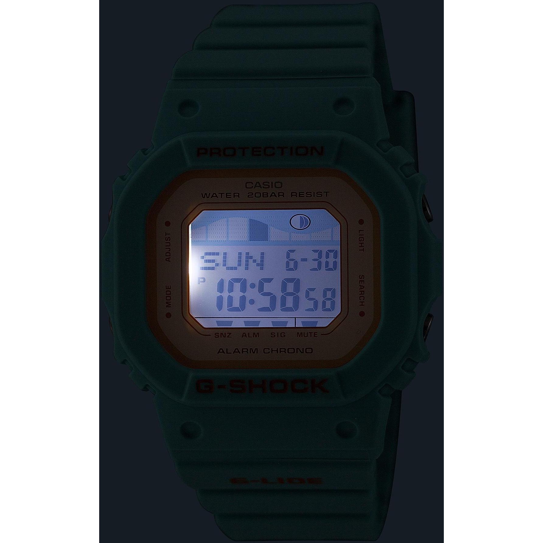 G-SHOCK GLX-S5600-3ER zegarek pomarańczowy sportowy G-SHOCK pasek - miniatura 4