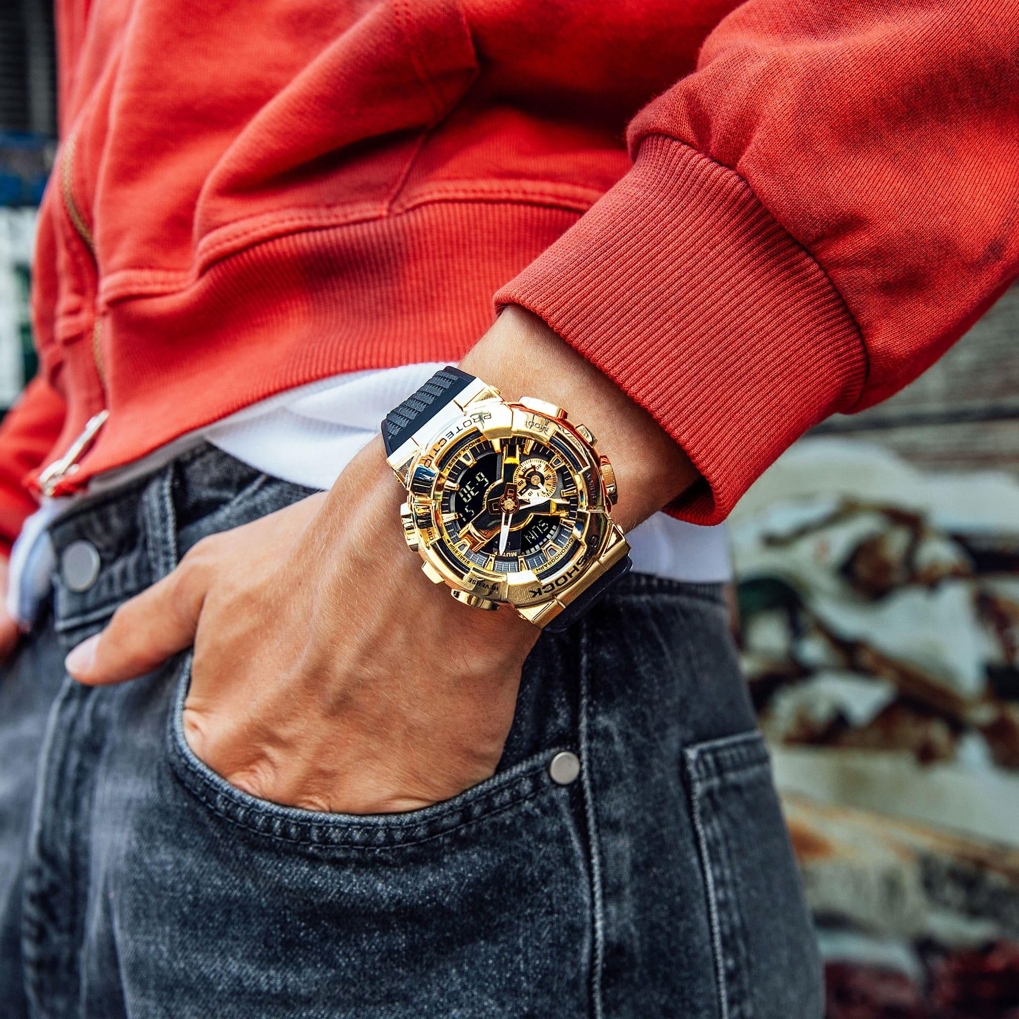 G-SHOCK GM-110G-1A9ER zegarek męski sportowy G-SHOCK Original pasek