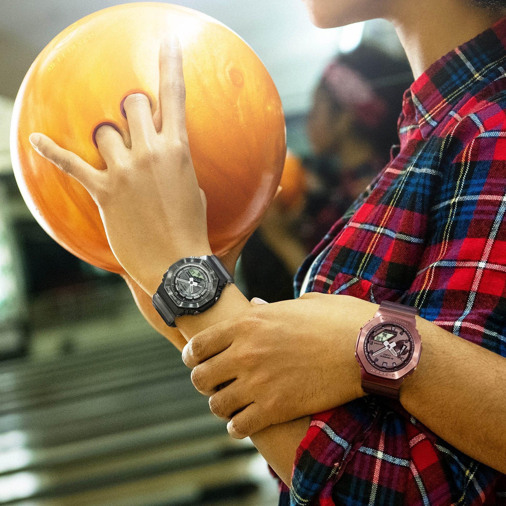 G-SHOCK GM-2100MF-5AER G-SHOCK MIDNIGHT FOG G-SHOCK Original sportowy zegarek różowe złoto - miniatura 10