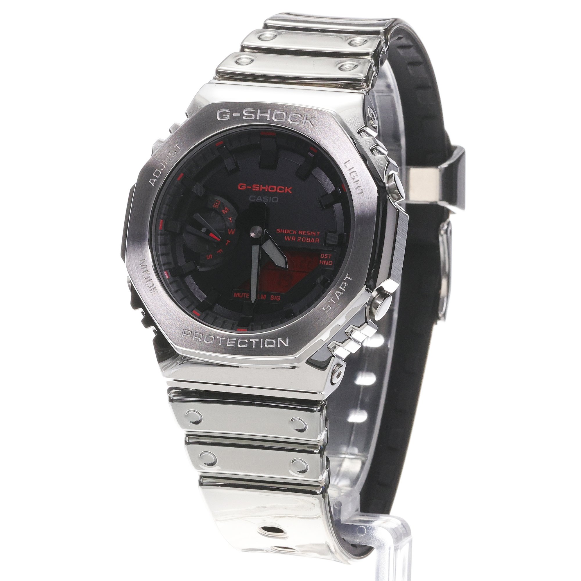 G-SHOCK GM-2100YRA-8AER Fine Metalic Series G-SHOCK Original sportowy zegarek srebrny - miniatura 2