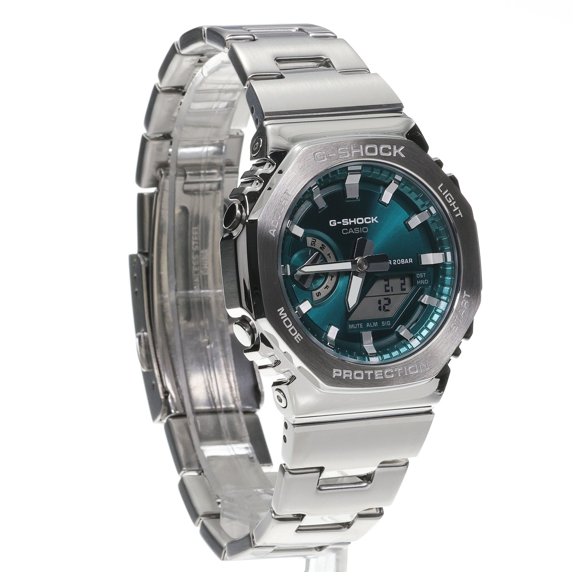 G-SHOCK GM-2110D-3A1ER G-Steel GM-2100 Series G-SHOCK G-STEEL sportowy zegarek srebrny - miniatura 3