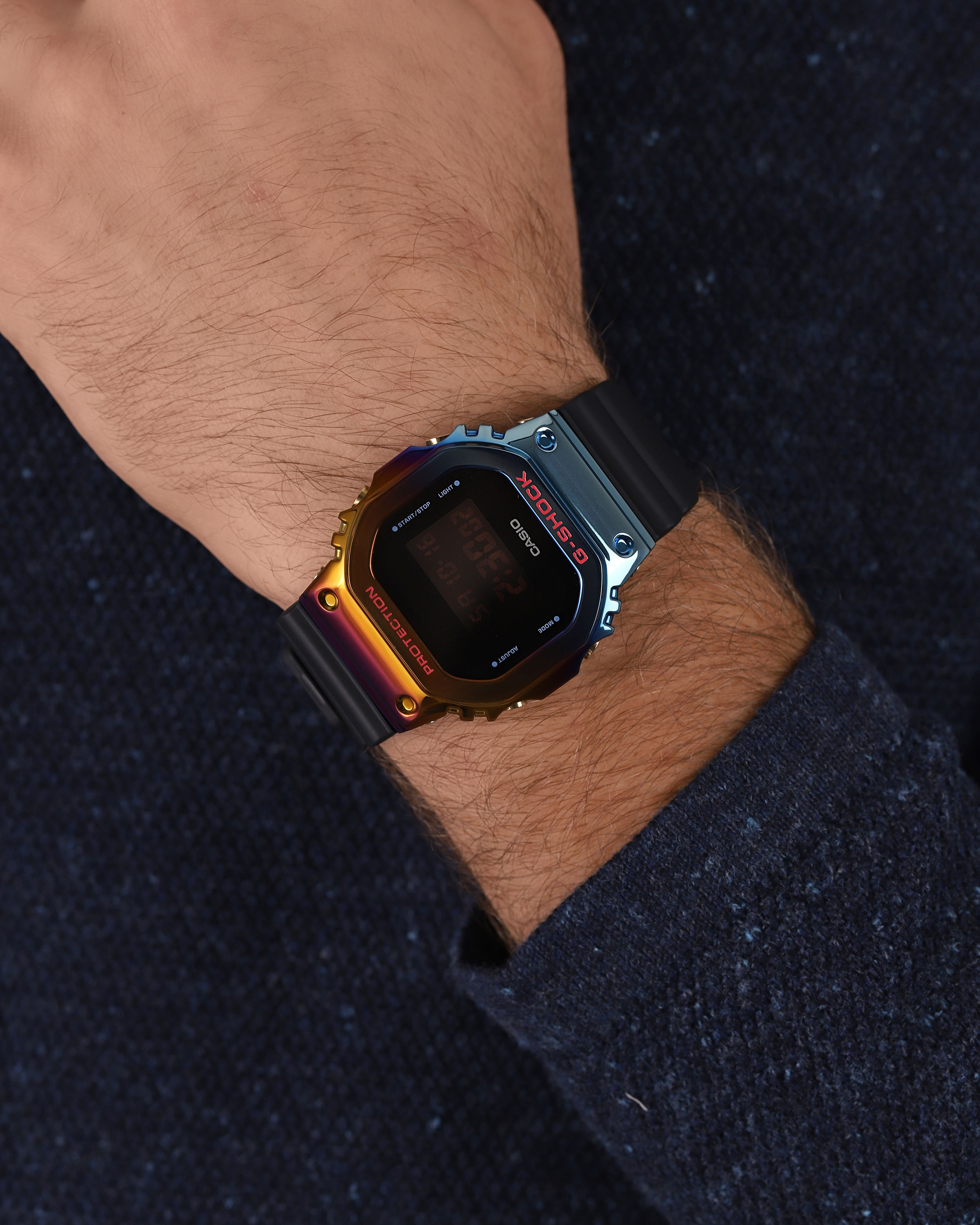 G-SHOCK GM-5600SN-1ER G-SHOCK Original sportowy zegarek wielokolorowy - miniatura 3