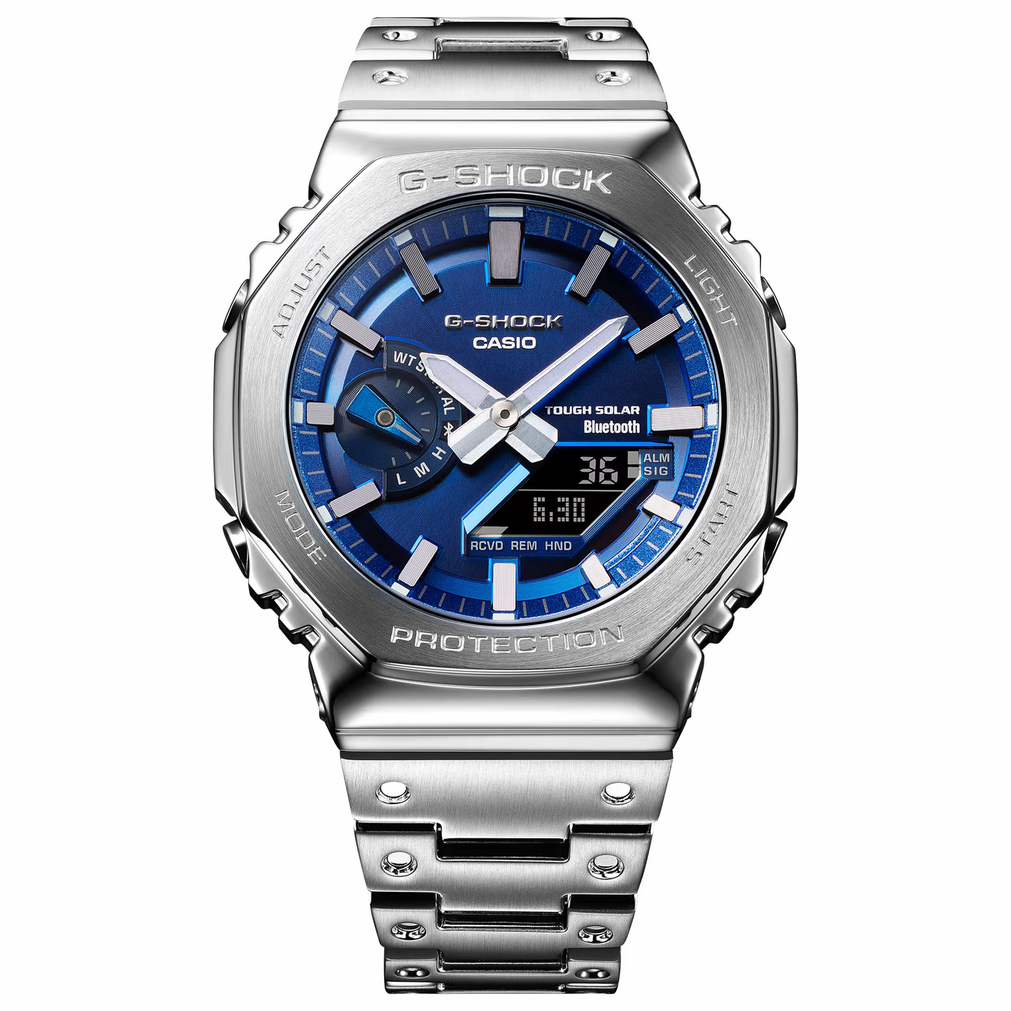 G-SHOCK GM-B2100AD-2AER zegarek srebrny sportowy G-SHOCK Original bransoleta - miniatura 3