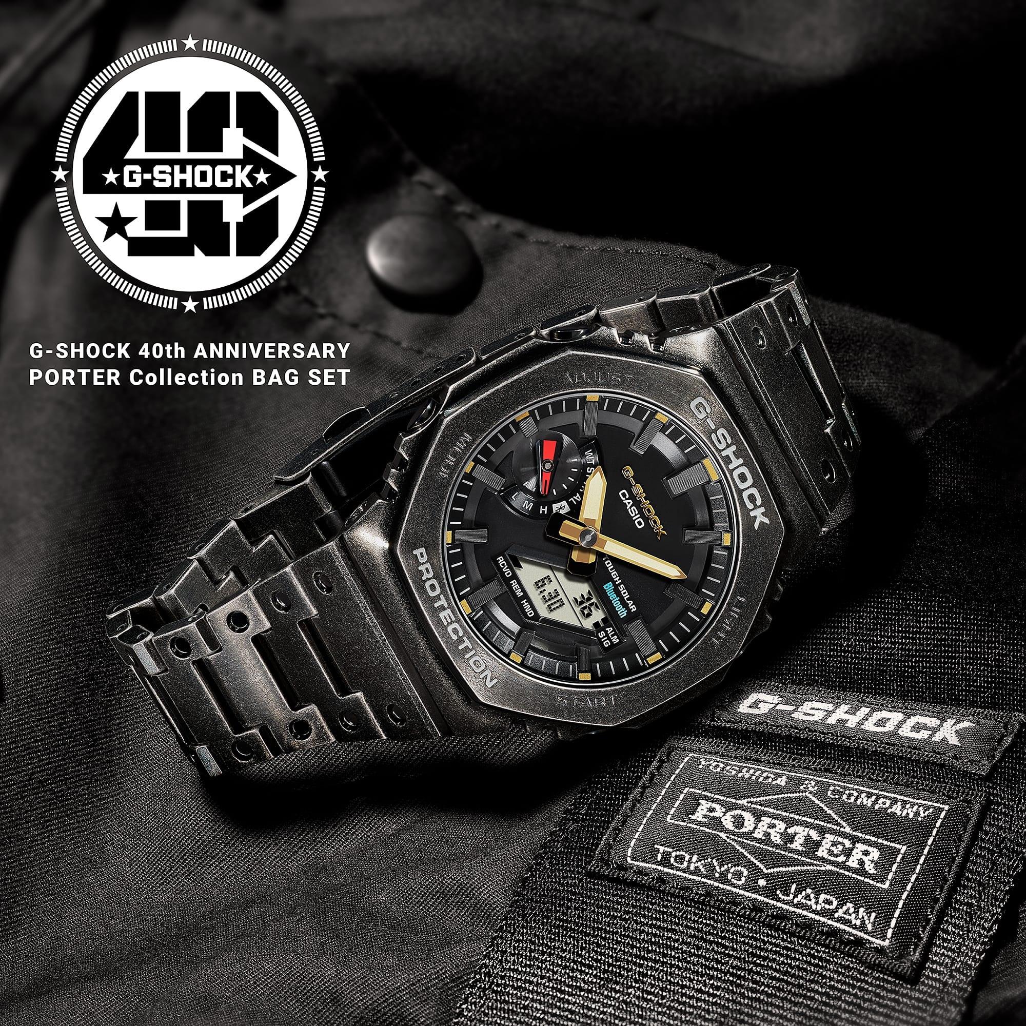 G-SHOCK GM-B2100VF-1ADR 40th Anniversary Limited Edition Porter Collection Bag Set G-SHOCK Original sportowy zegarek czarny - miniatura 10