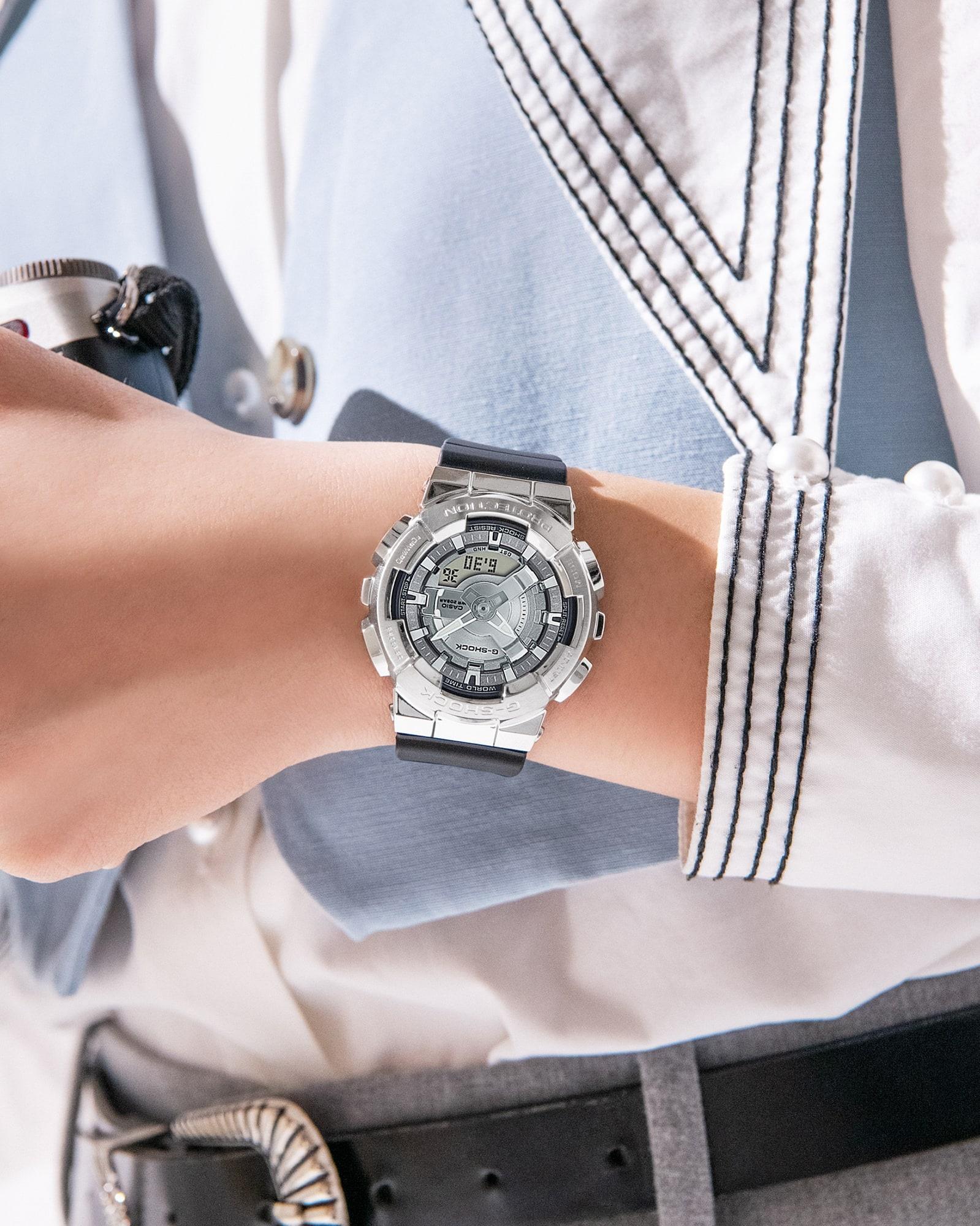 G-SHOCK GM-S110-1AER G-SHOCK Original sportowy zegarek srebrny - miniatura 5