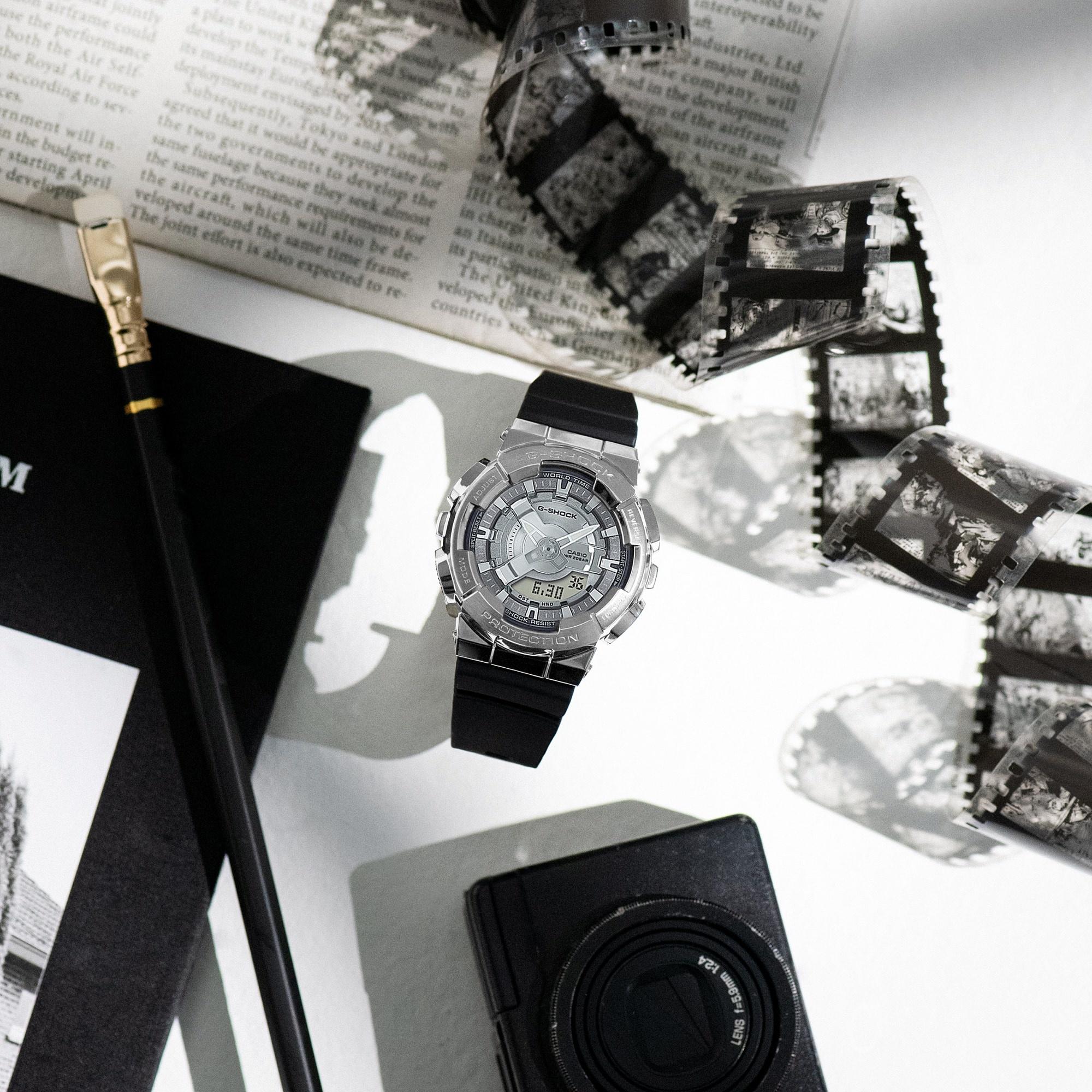 G-SHOCK GM-S110-1AER G-SHOCK Original sportowy zegarek srebrny - miniatura 7