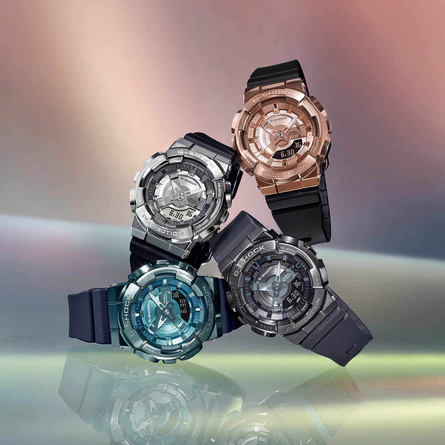 G-SHOCK GM-S110-1AER zegarek szary sportowy G-SHOCK Original pasek - miniatura 8