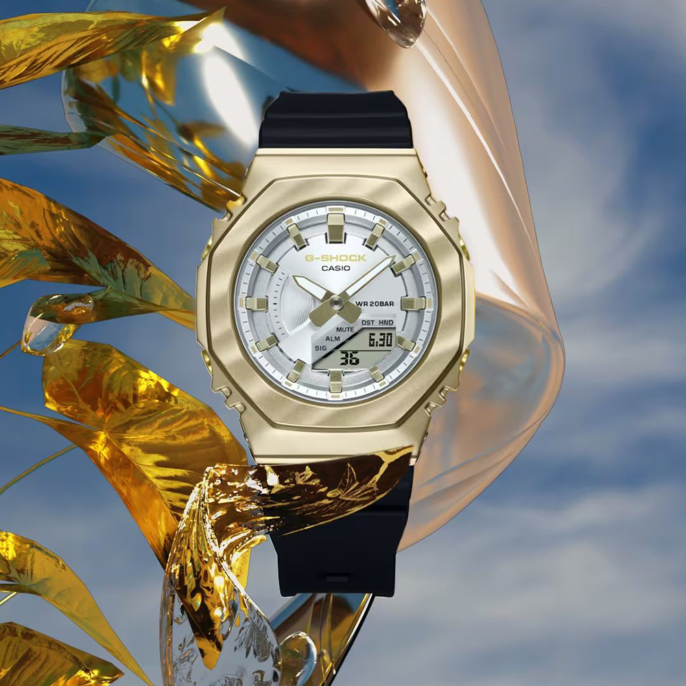 G-SHOCK GM-S2100BC-1AER zegarek czarny sportowy G-SHOCK pasek - miniatura 3