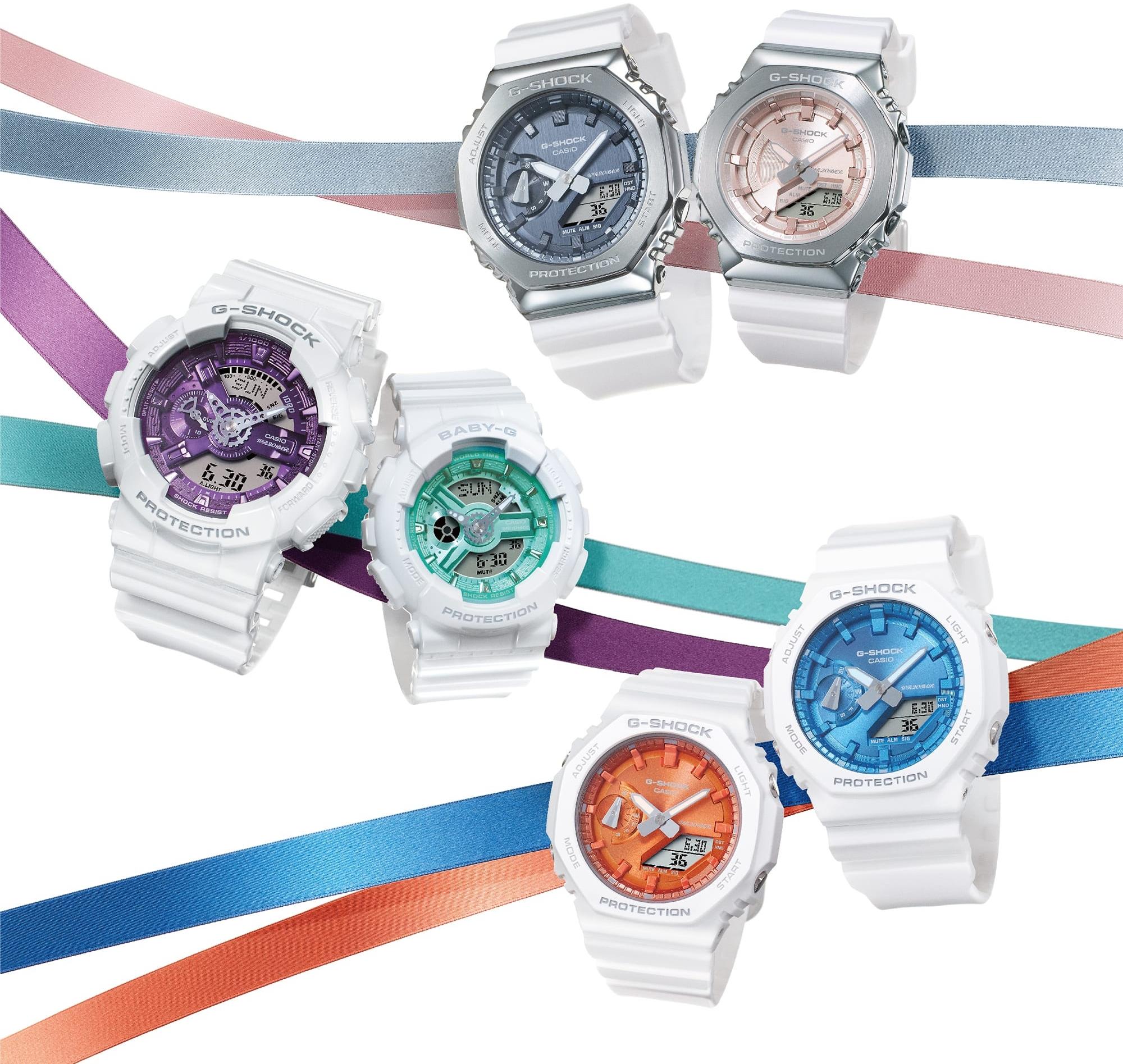 G-SHOCK GM-S2100WS-7AER damski zegarek G-SHOCK pasek - miniatura 4