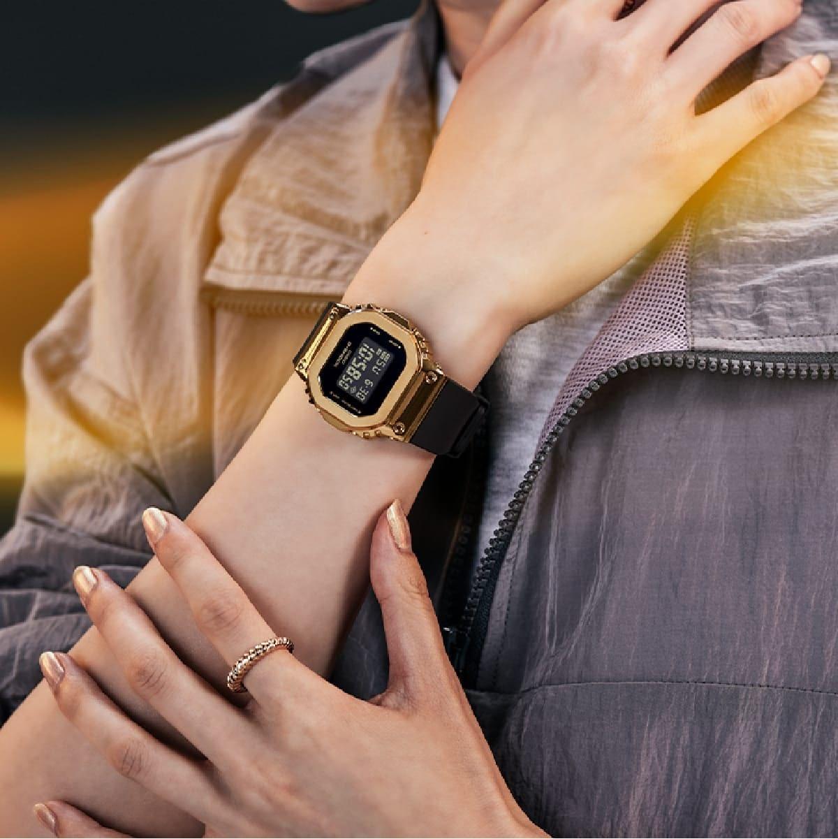 G-SHOCK GM-S5600GB-1ER G-SHOCK Original Gold Metal Covered Series zegarek damski sportowy mineralne - miniatura 8
