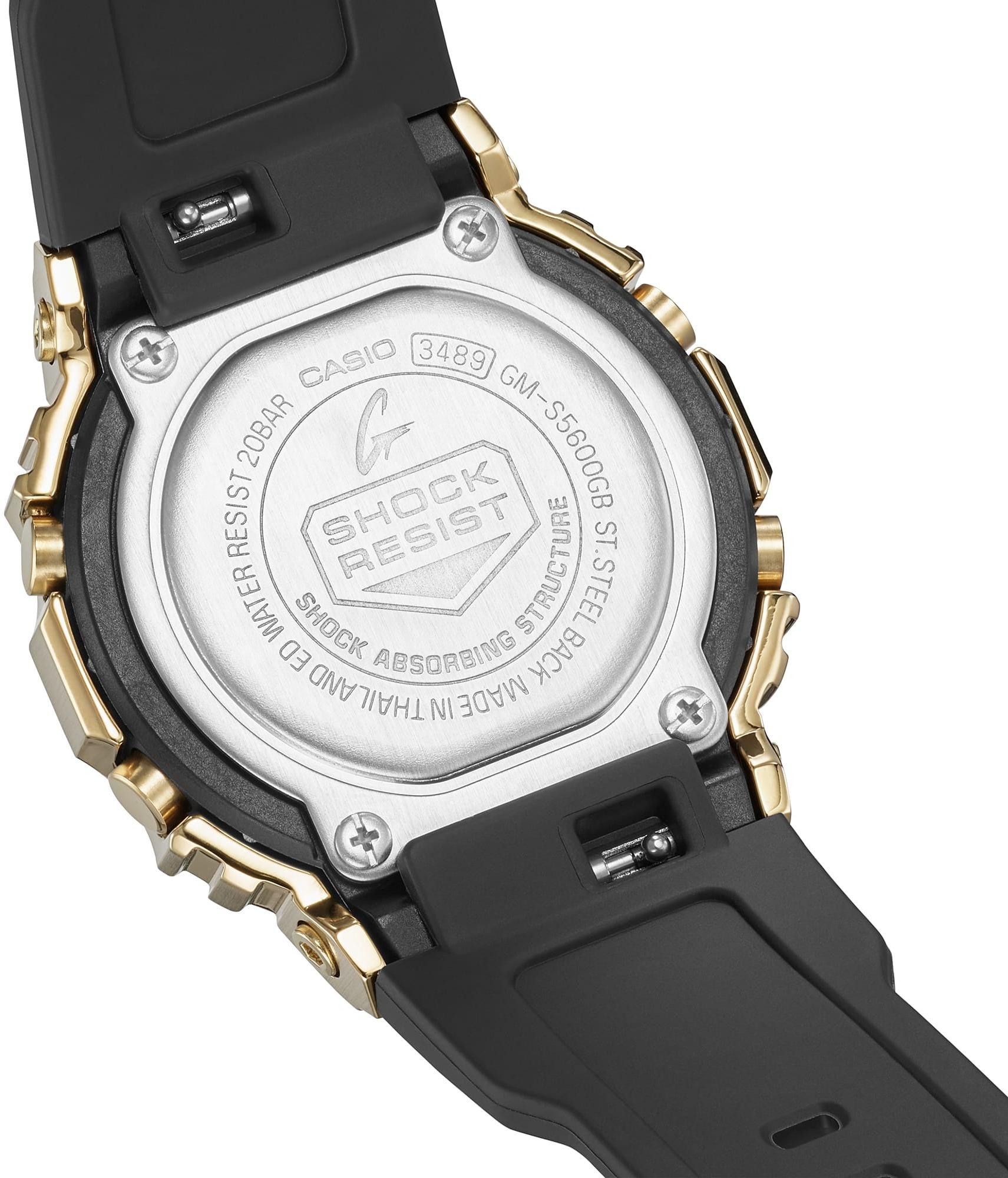 G-SHOCK GM-S5600GB-1ER Gold Metal Covered Series zegarek sportowy G-SHOCK Original - miniatura 6